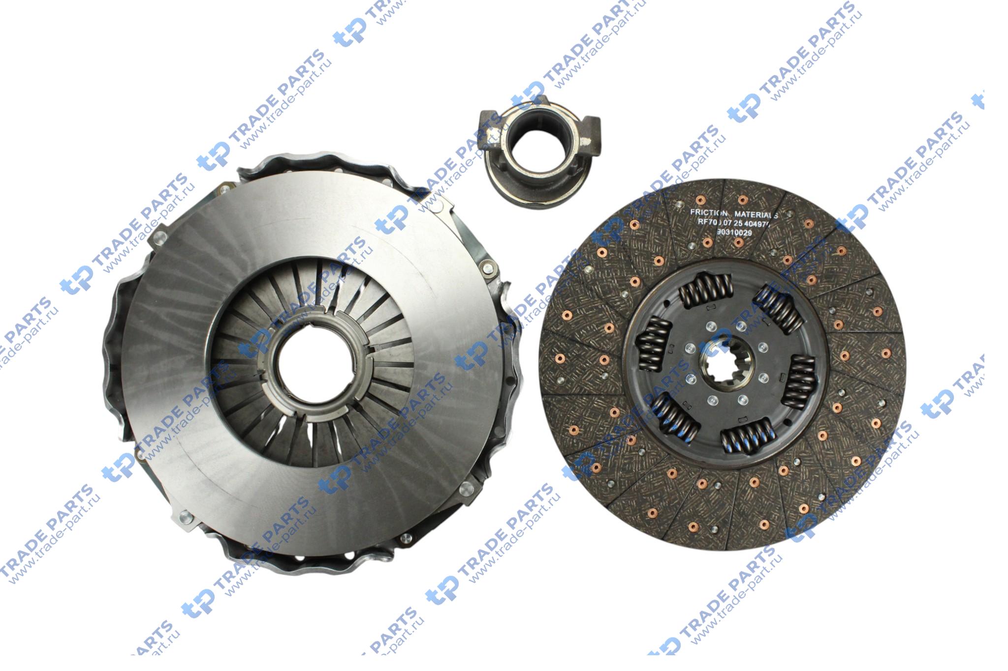 Реальная фотография комплект сцепления man tgs, tgx zf as-tronic amt 430 mm.