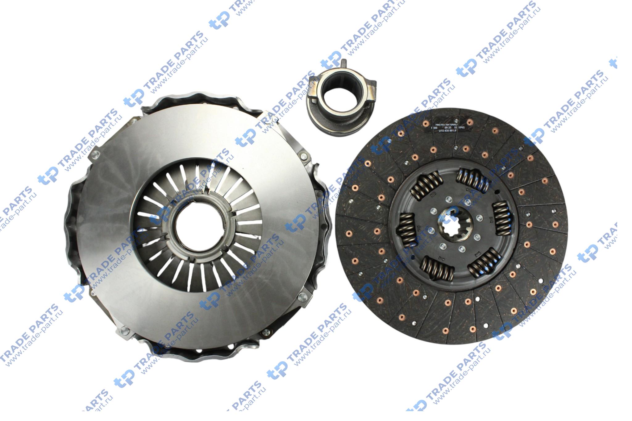 Реальная фотография комплект сцепления ford cargo fpt cursor 10,3 zf 12as2130 td amt 430mm.