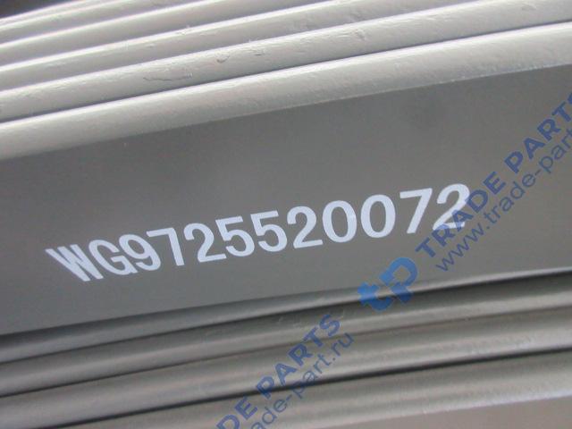 Реальная фотография рессора передняя howo 10 листов 16*90