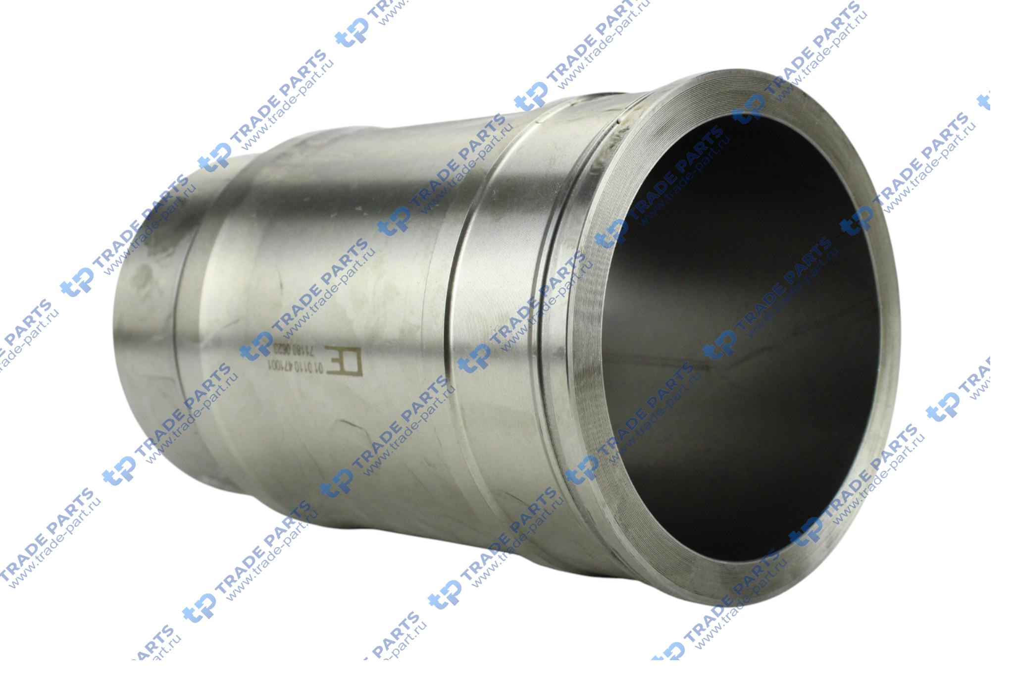 Реальная фотография гильза цилиндра a=142 c=159 l=257 h+f=9,95 (без упл. колец) mb om 471 la без огнеупорного кольца