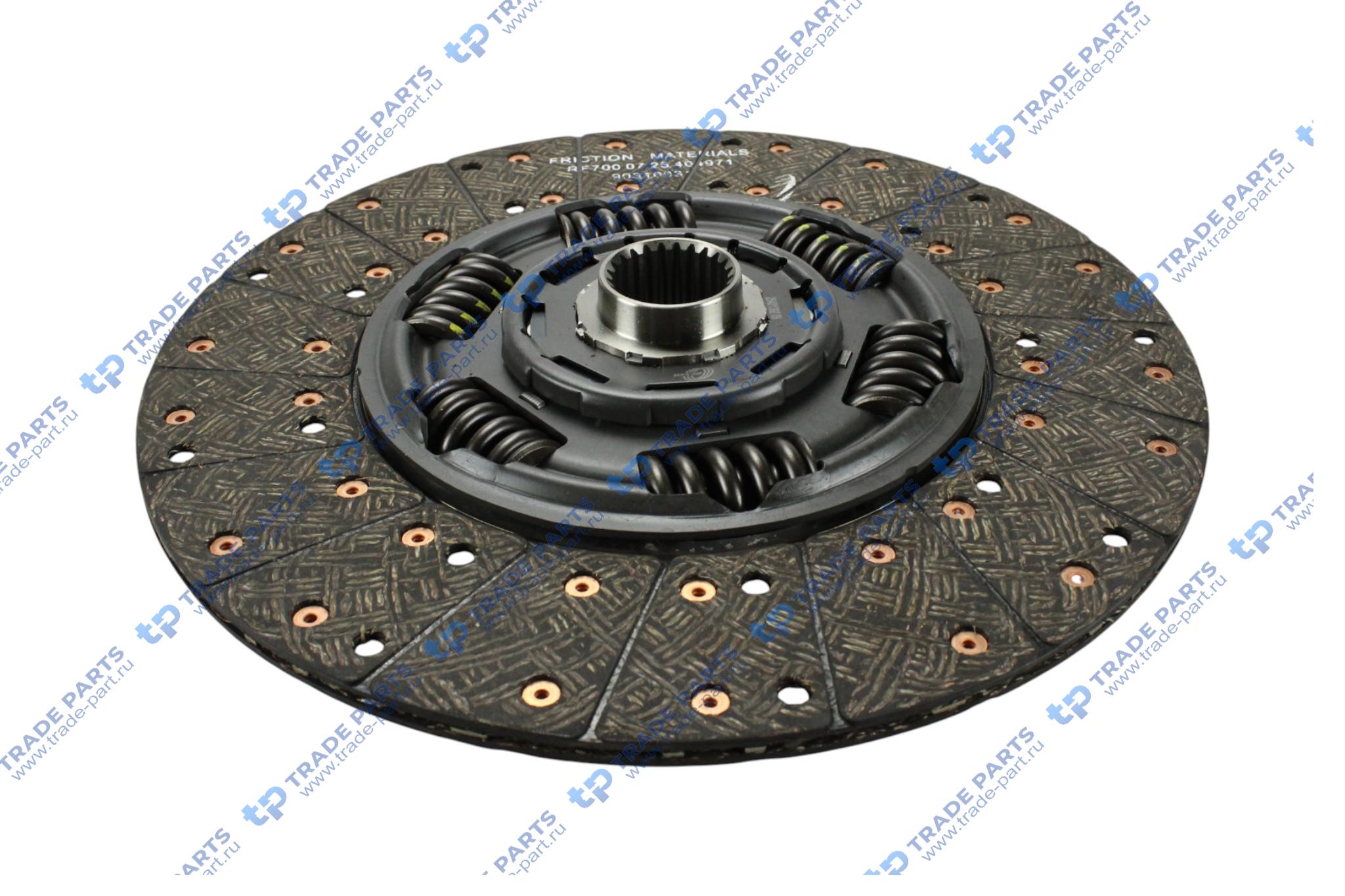 Реальная фотография диск сцепления scania p, g, r, t dc9/11/12,dsc9/11/12/14,dt12 grs905 r (k432-36/37 /62) 430 mm.