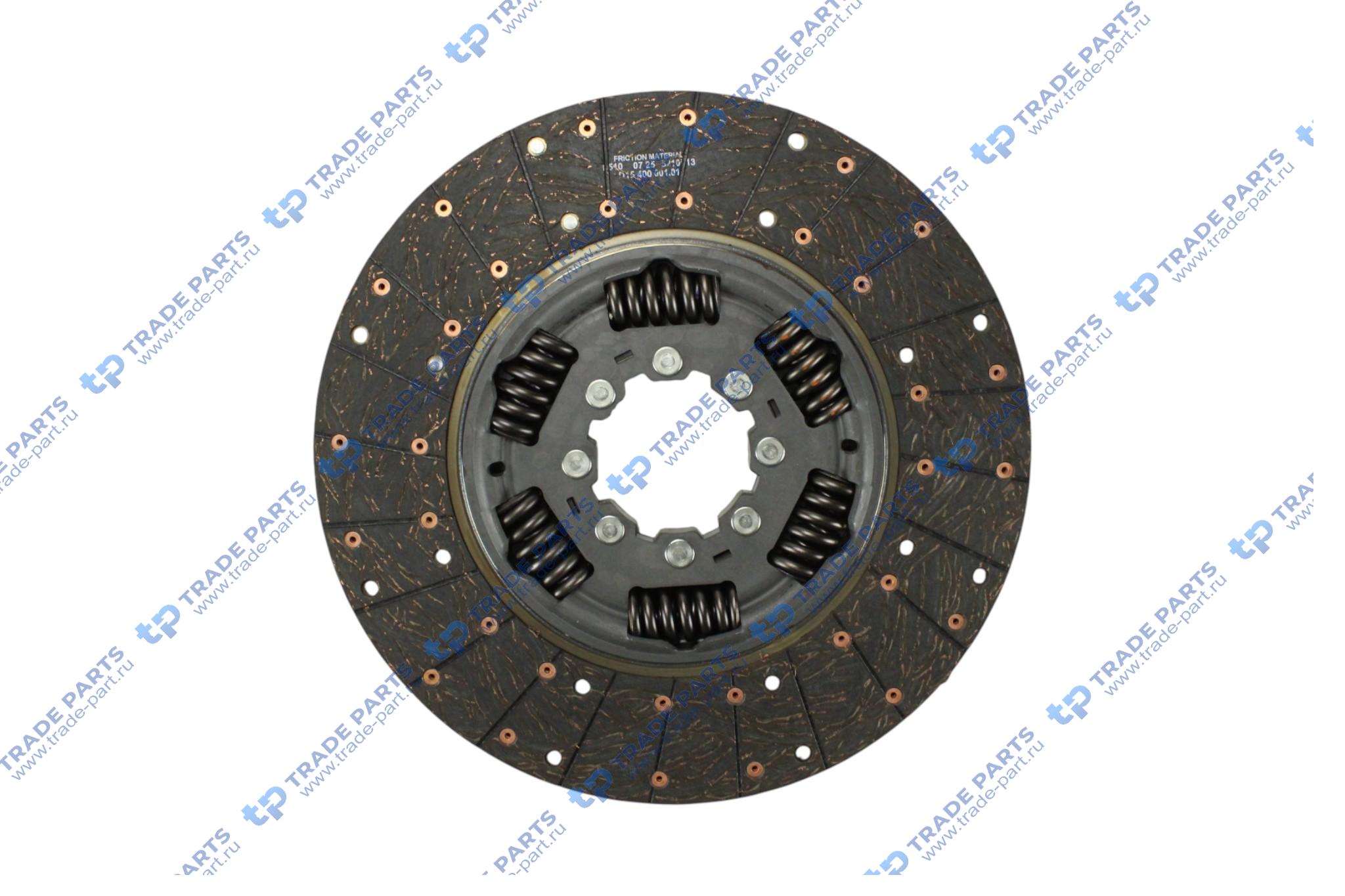 Реальная фотография диск сцепления без шлицов ford ecotorq 12,7 zf 16s2230 400 mm. twin disc