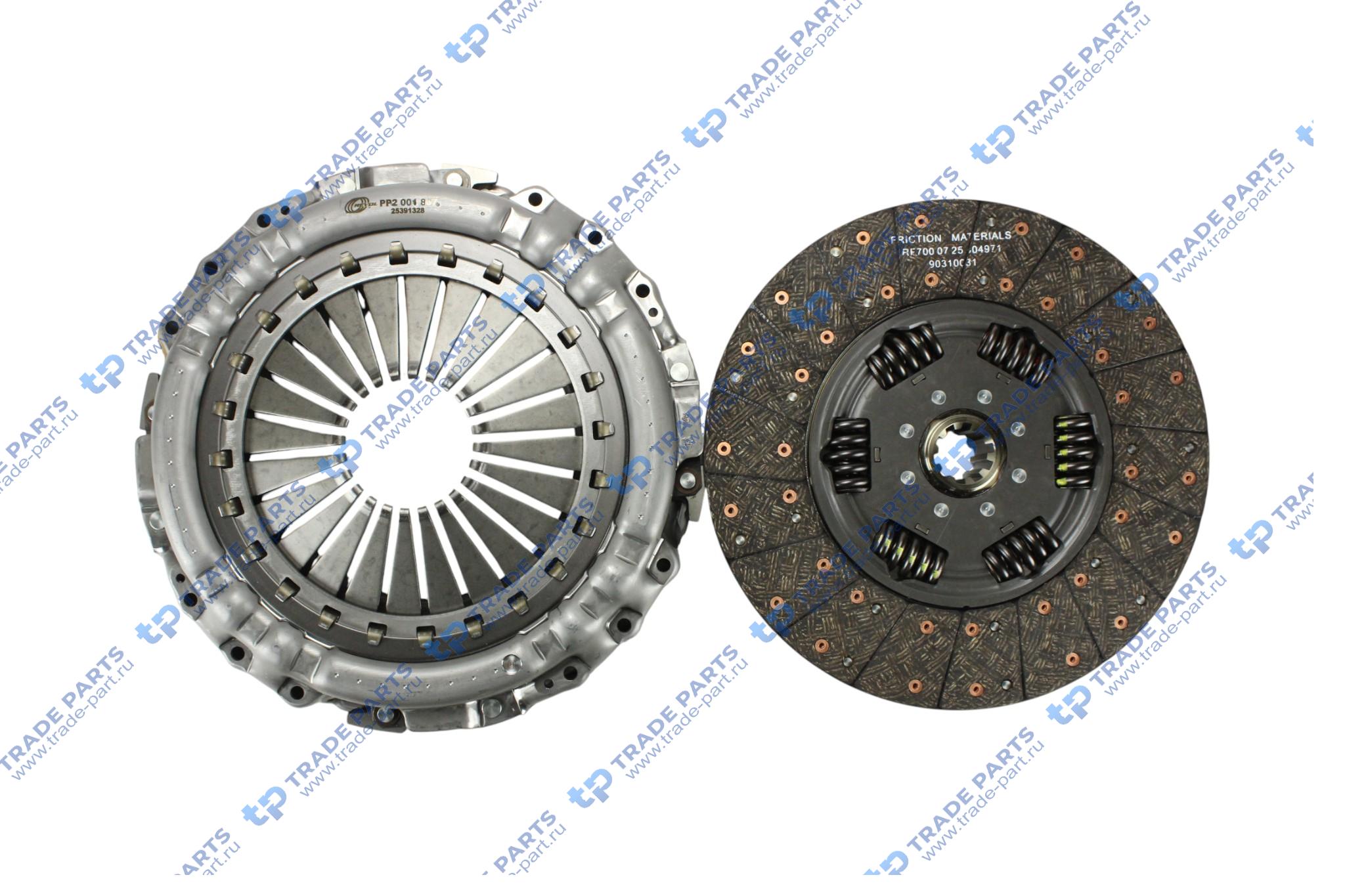 Реальная фотография комплект сцепления d430 без выжимного daf xf xf ii cf euro6