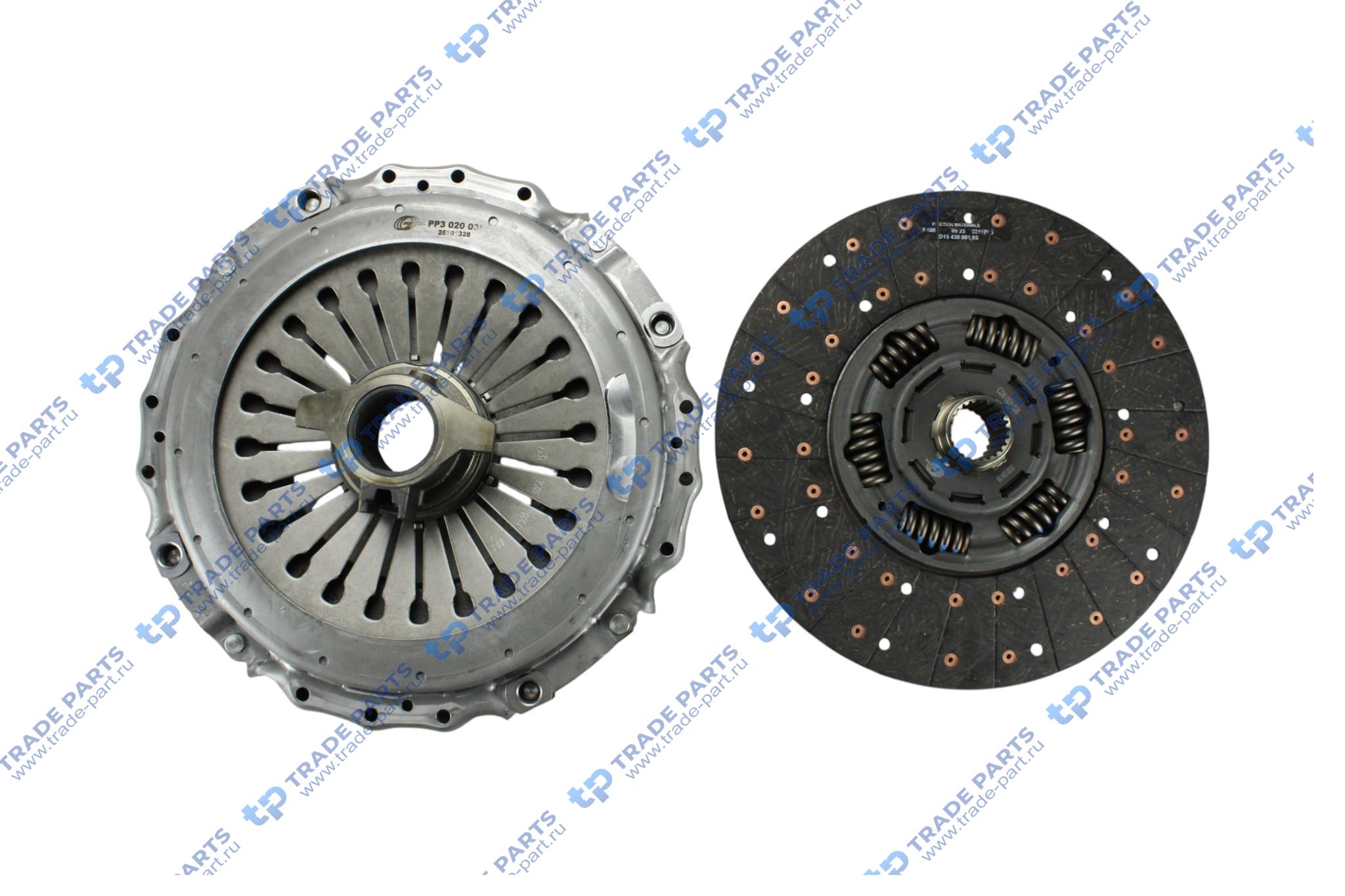 Реальная фотография комплект сцепления scania 3 series 430 mm.