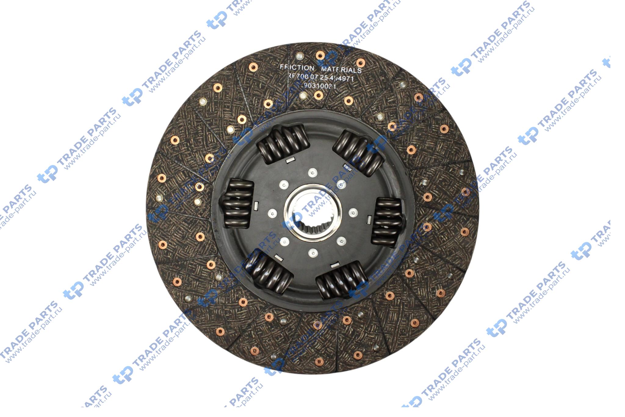 Реальная фотография диск сцепления scania dc9/11/12,dsc9/11/12/14,dt12 grs920 r (k432-33/35/39) 430 mm.