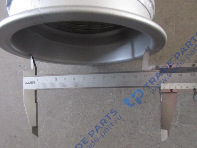 Реальная фотография гофра выхлопной системы d=125 l=350