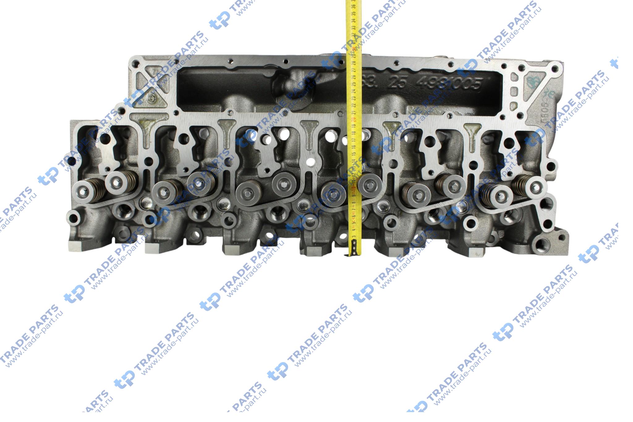 Реальная фотография головка блока цилиндра в сборе с клапанами 6bt  3966454 huatai