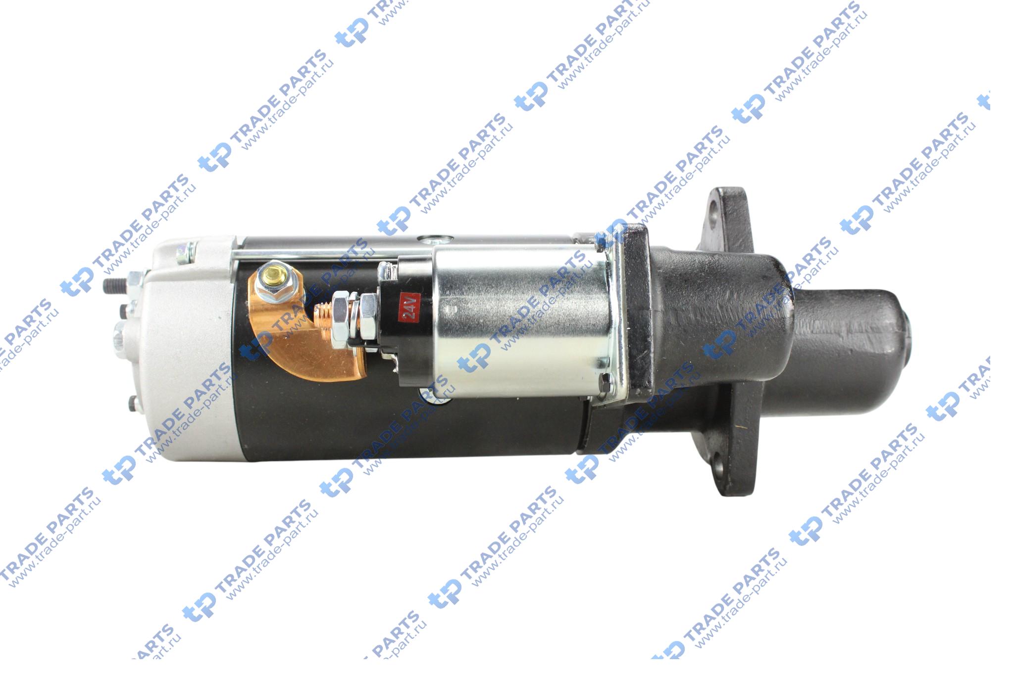 Реальная фотография стартер 24v 6.7kw 11зубьев 55°вправо scania 124