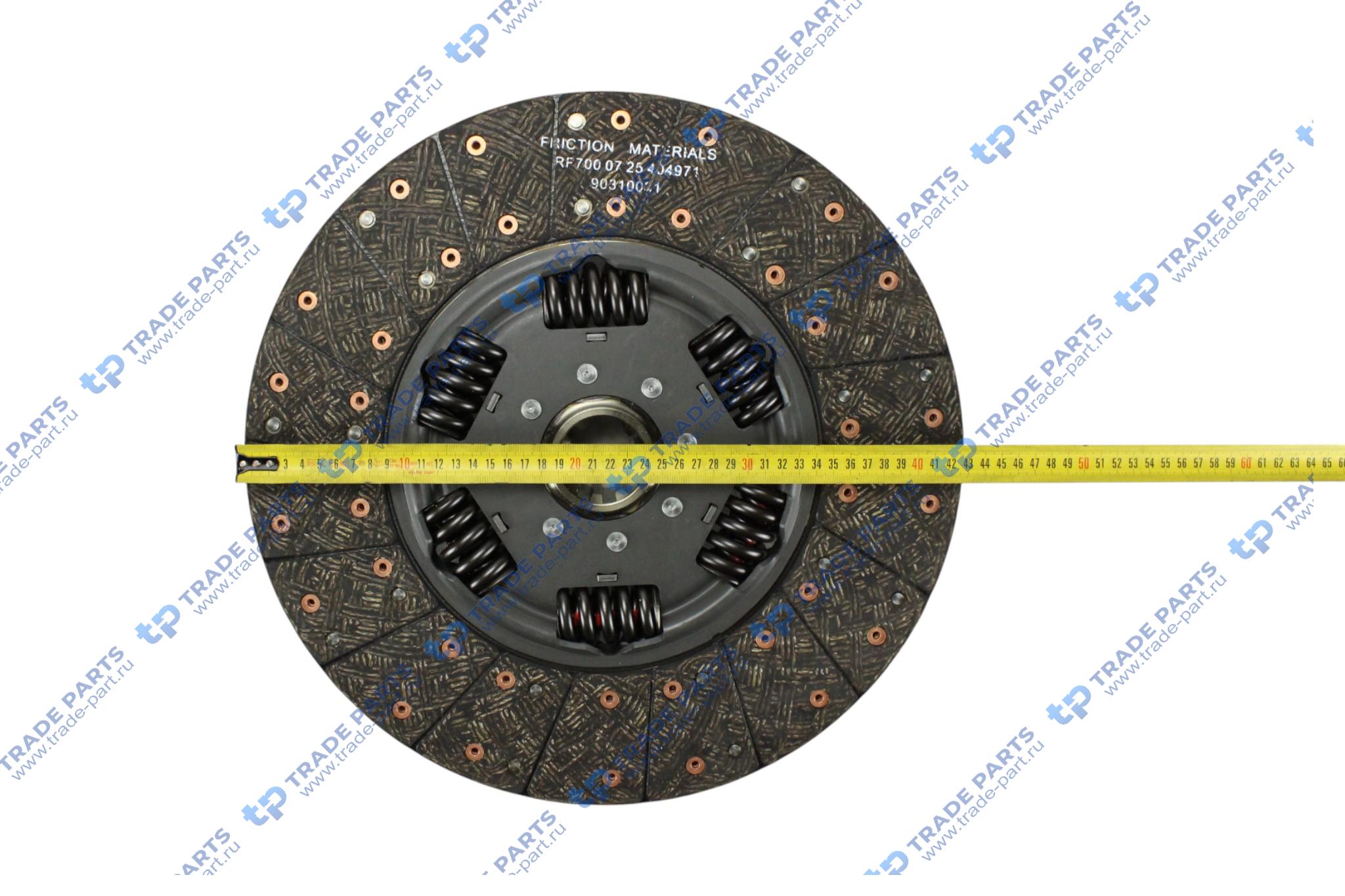 Реальная фотография диск сцепления ford ecotorq 12,7 zf 16s2230 430 mm.