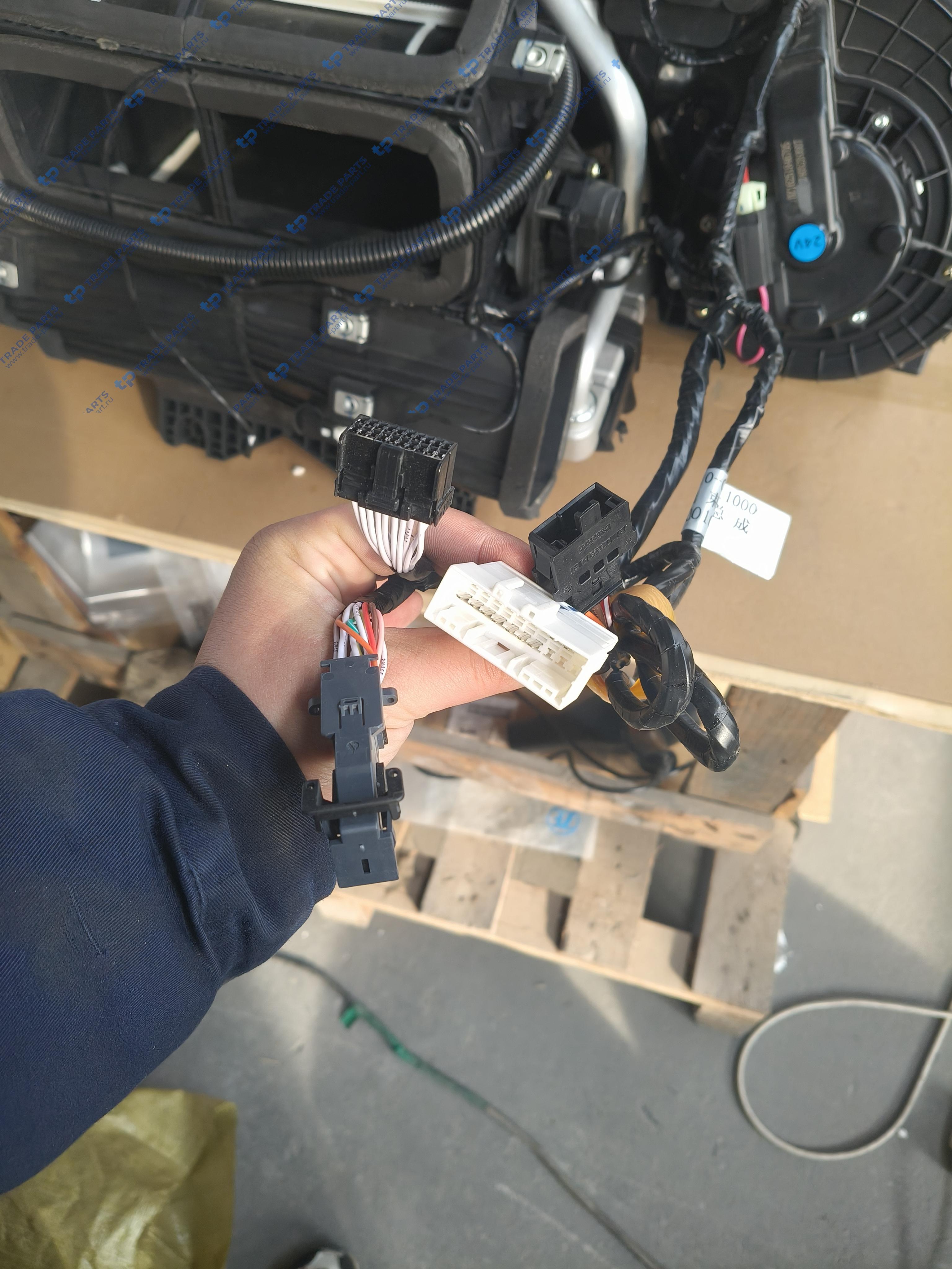 Реальная фотография отопитель в сборе shacman x6000