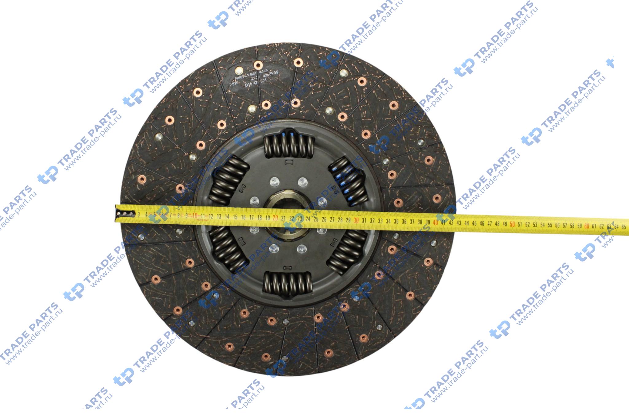 Реальная фотография комплект сцепления ford cargo ecotorq 9,0 zf 9s1310 430 mm.