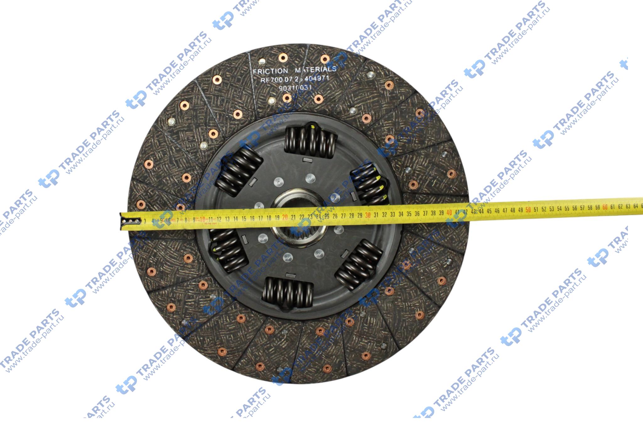 Реальная фотография диск сцепления scania p, g, r, t dc9/11/12,dsc9/11/12/14,dt12 grs905 r (k432-36/37 /62) 430 mm.
