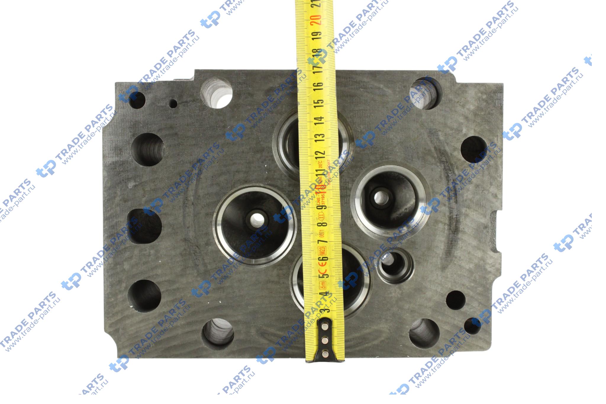 Реальная фотография головка блока (без клапанов) mb om 501/502 la инжекторная втулка m14x1 ø 9,3 мм