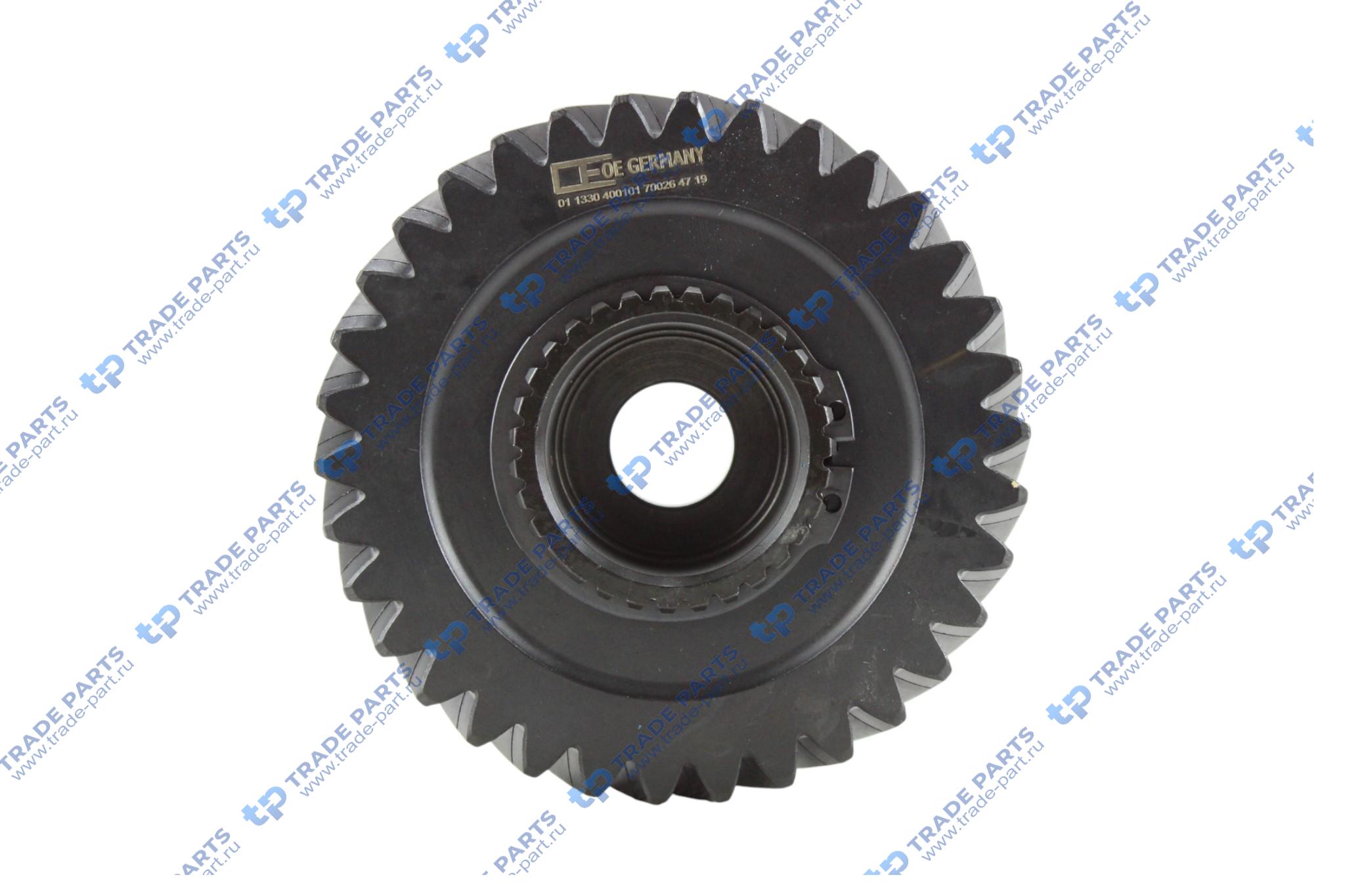 Реальная фотография шестерня привода компрессора 90 мм 34 зуб. mb om401441