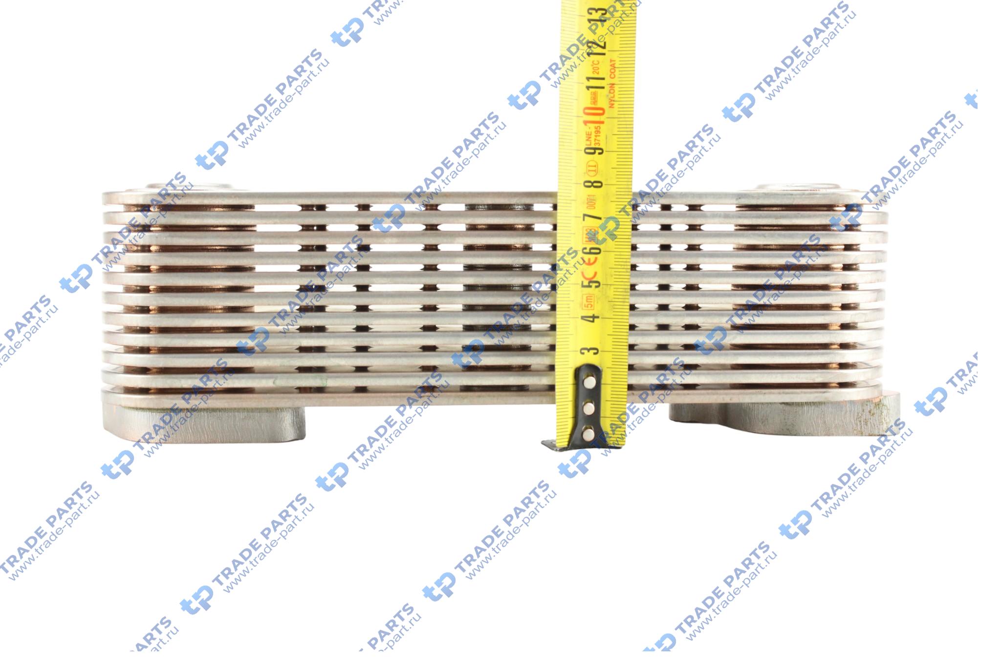 Реальная фотография радиатор масла man d2066/2676 l=250xb=78xh=81.3 мм,11 ребер