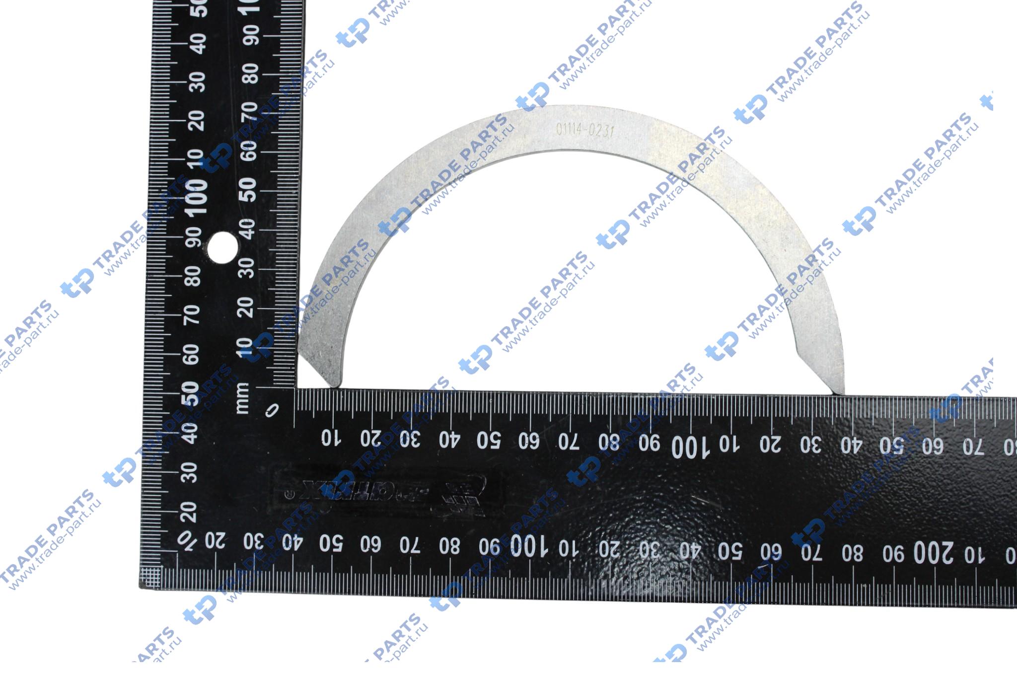 Реальная фотография полукольца коленвала  mc11  200v01114-0230 huatai