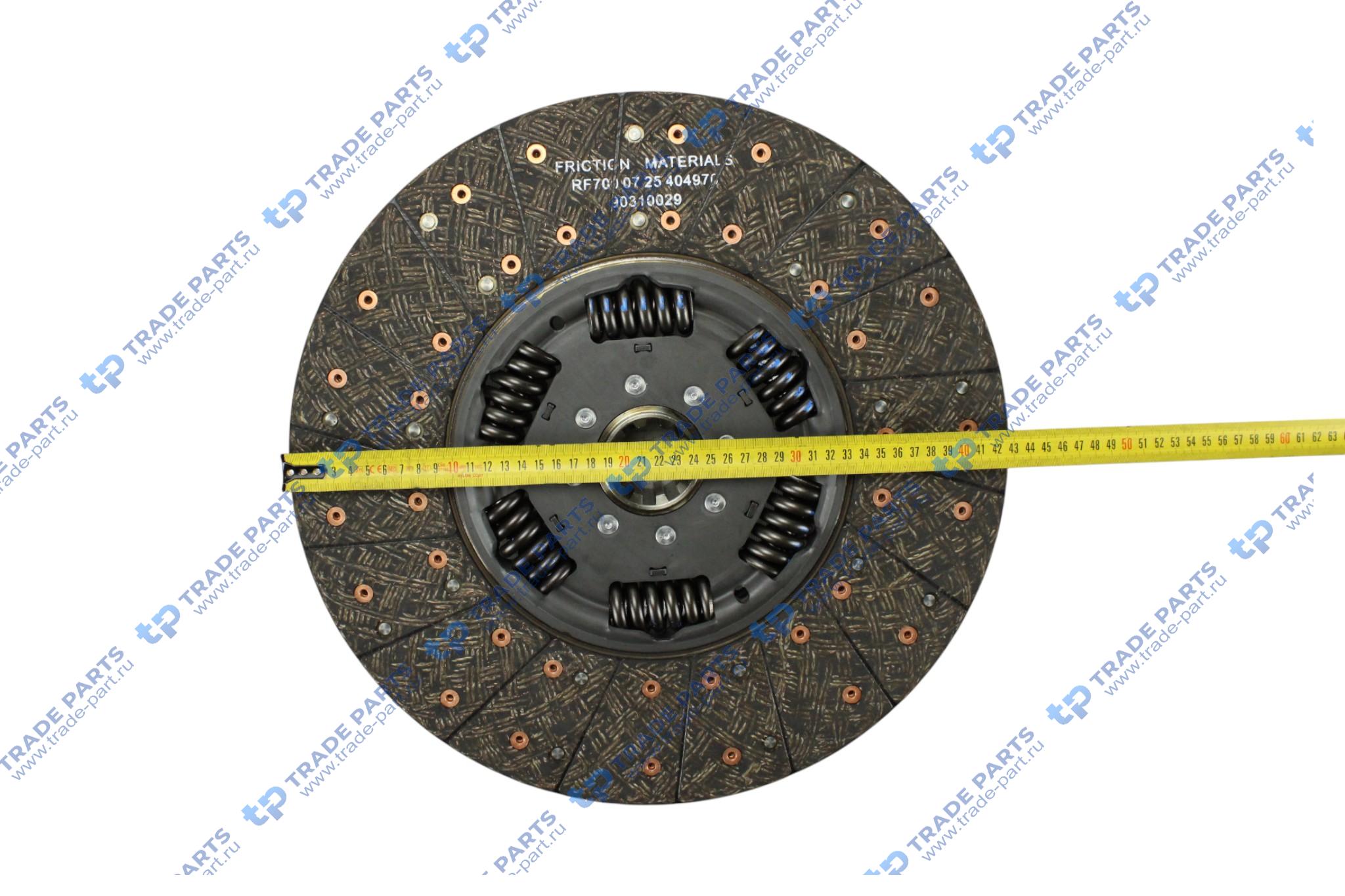 Реальная фотография комплект сцепления man tga d2066,d2866 zf as-tronic amt 430 mm.