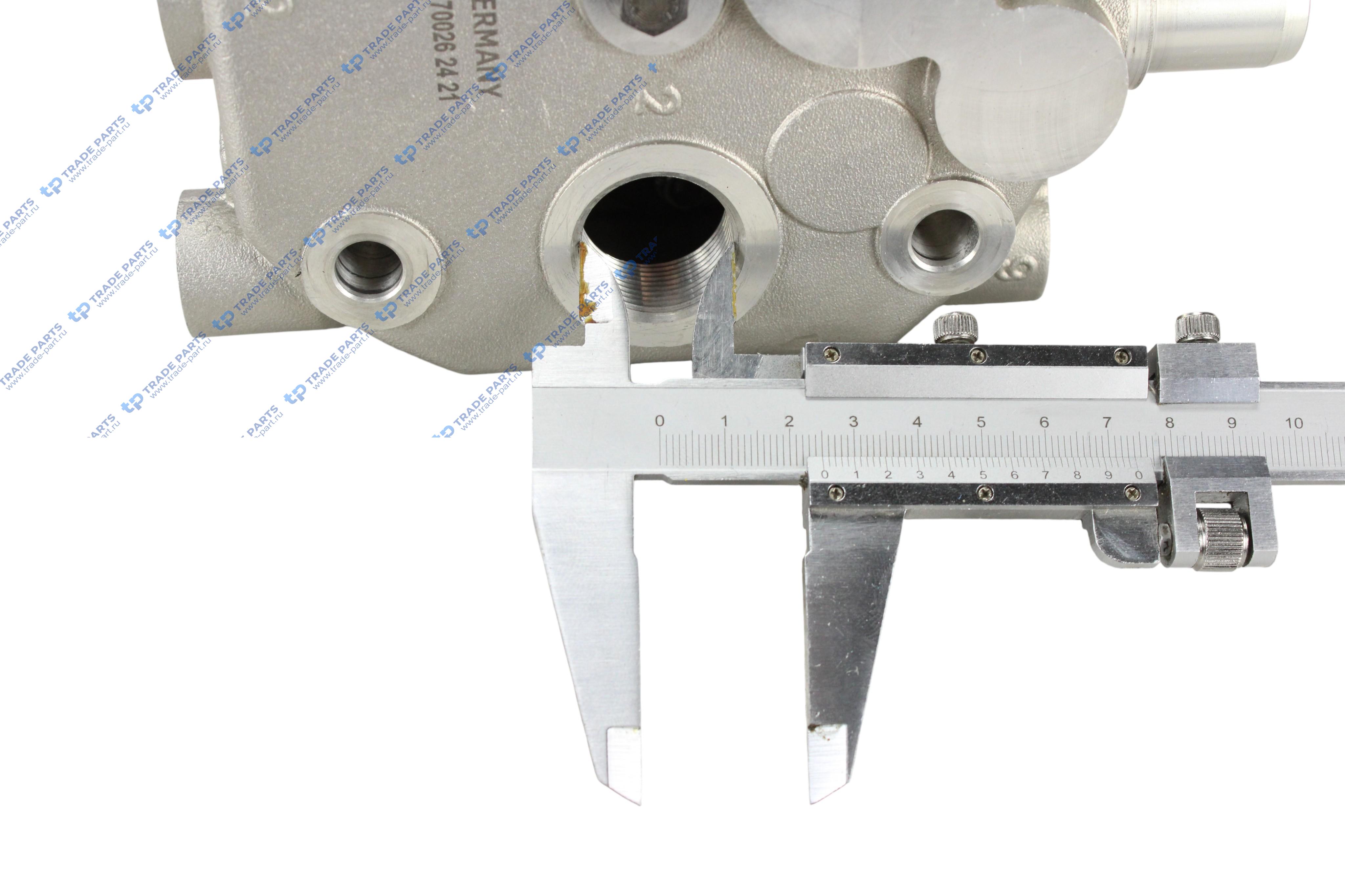 Реальная фотография головка компрессора в сборе mb om501/502 v8 euro 4/5 горизон.