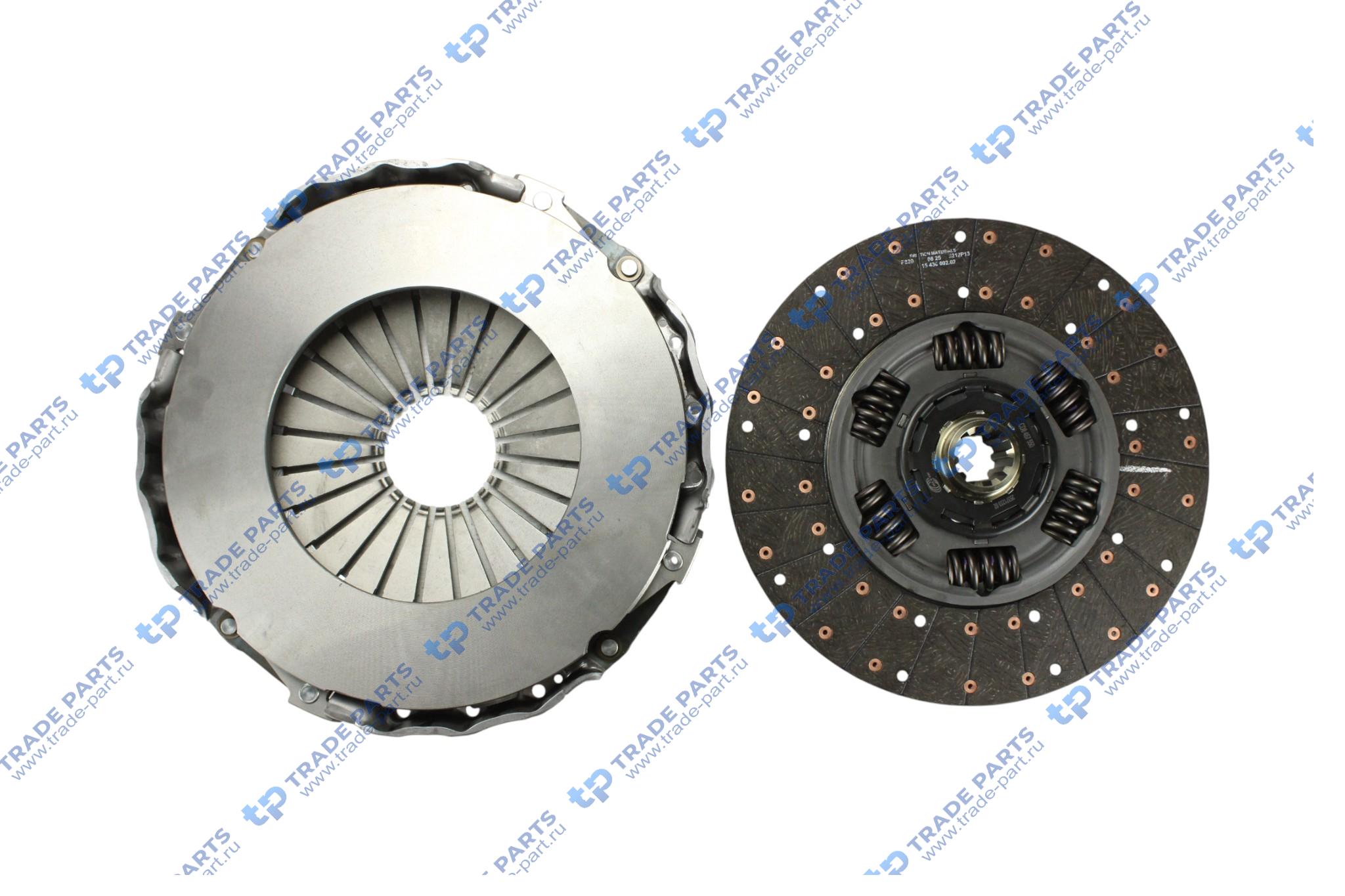 Реальная фотография комплект сцепления без выжимного d430 f max (euro 6) 500 cargo (euro 6)