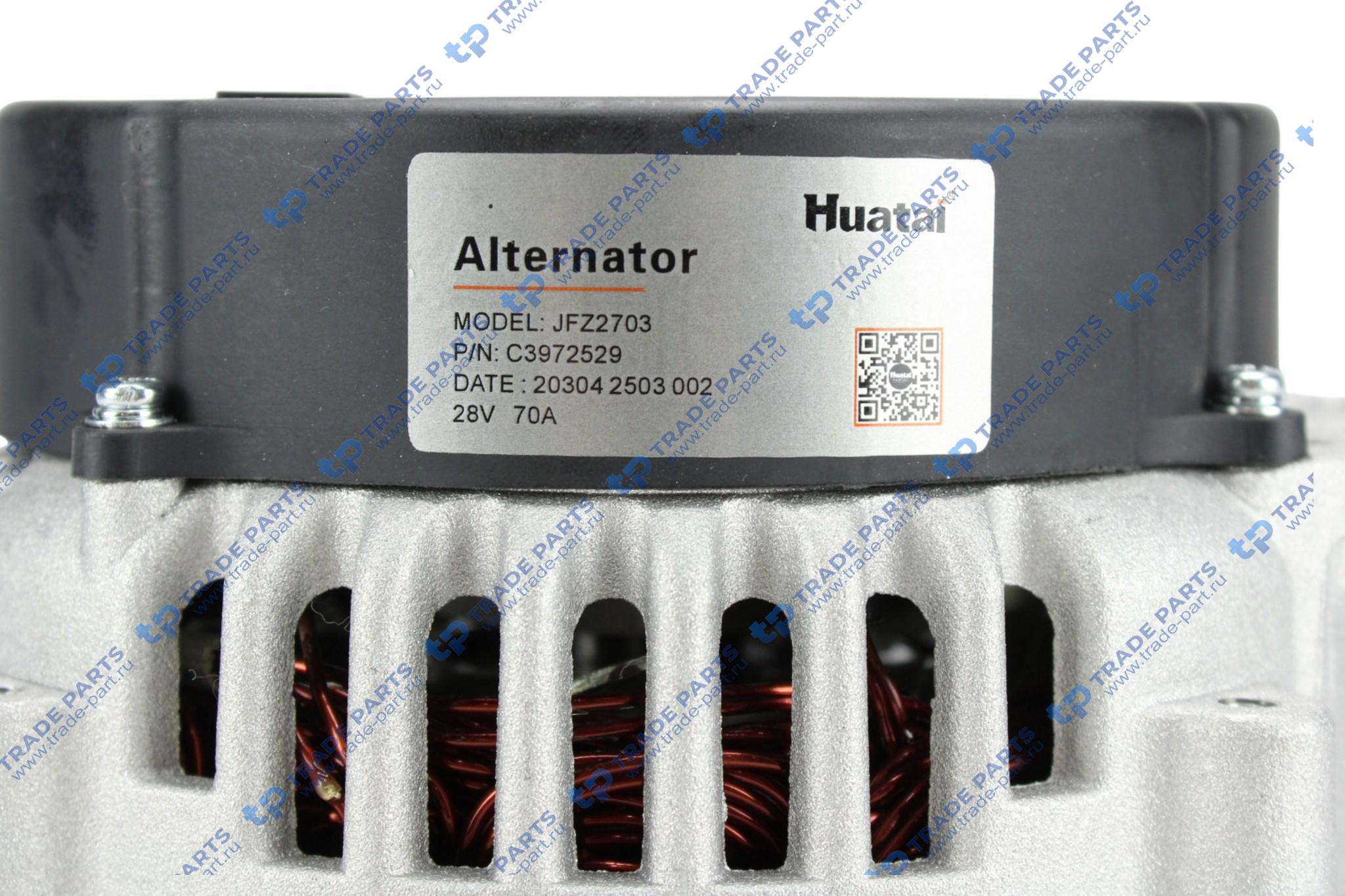 Реальная фотография генератор 28v  70a isle 6bt huatai