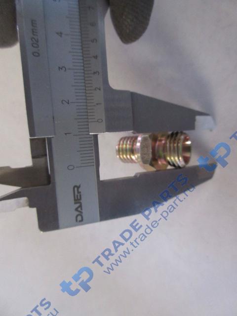 Реальная фотография штуцер m12x1.75,m14x1.5 гидравлический с двойной резьбой sitrak mc11/mc13