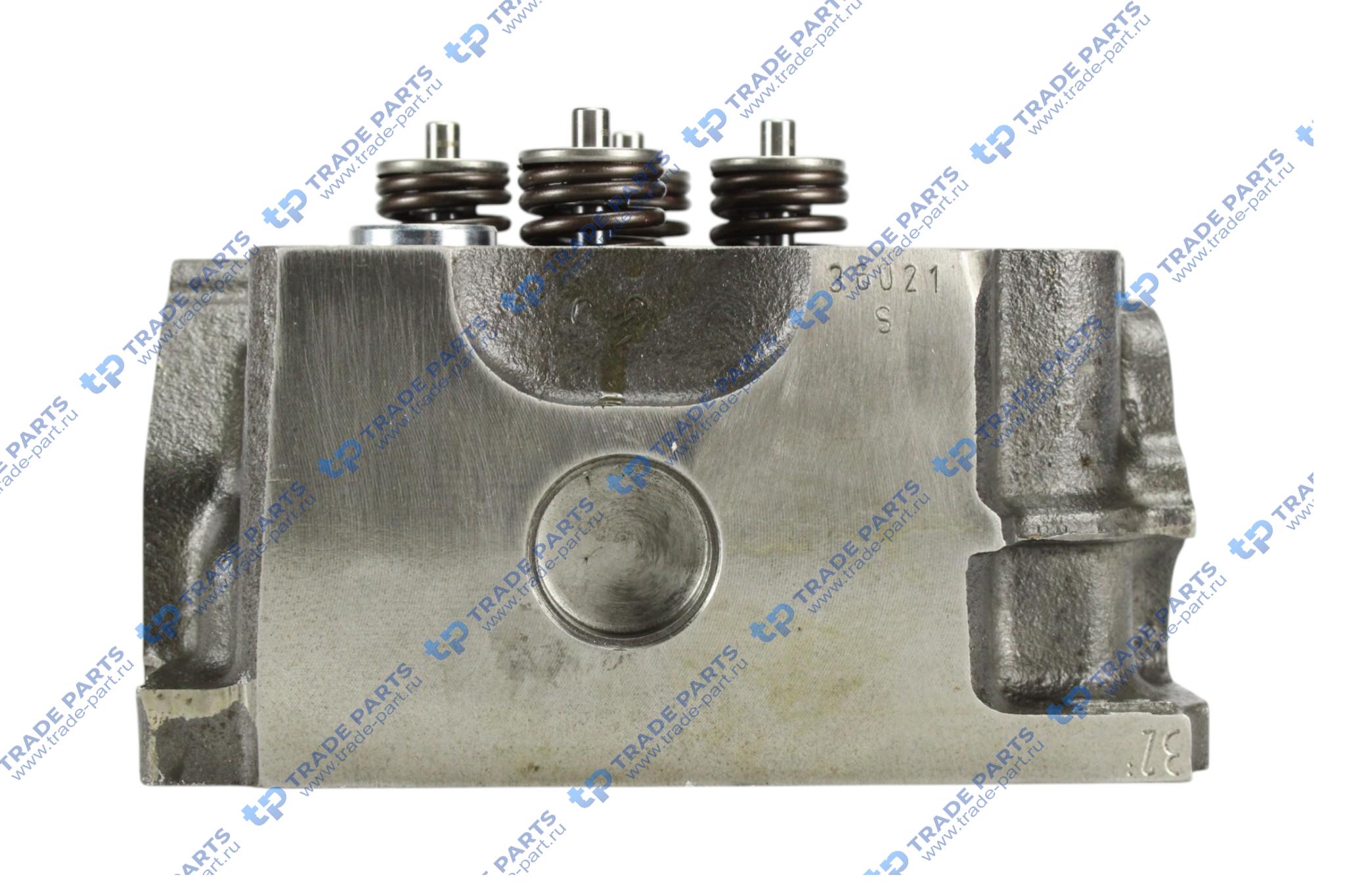 Реальная фотография головка блока (с клапанами) mb om 501/502 la инжекторная втулка m14x1 ø 9,3 мм