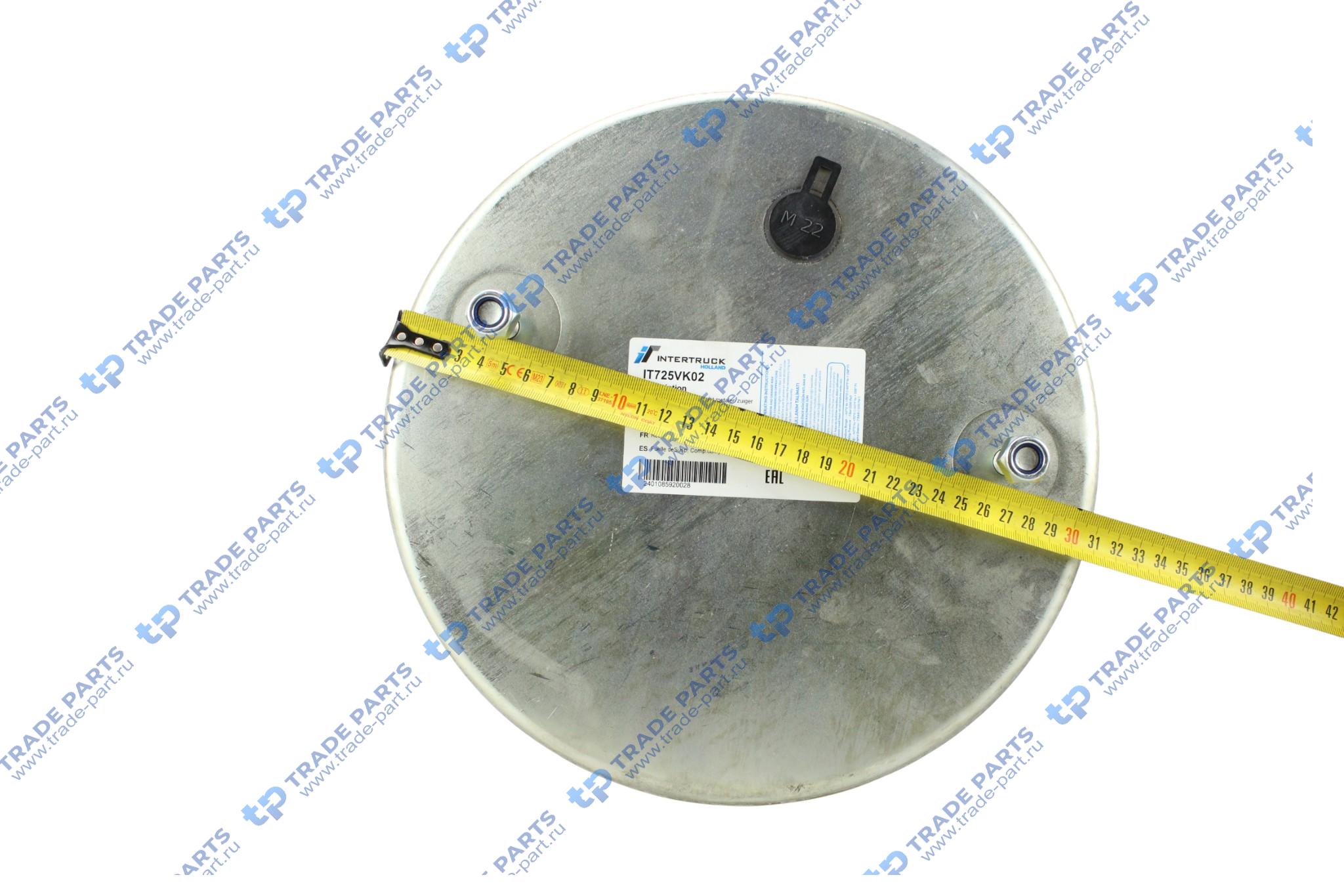 Реальная фотография пневмоподушка со стак. 2шп.м12 смещ.20 1отв-шт.м22 поршень сталь 1шп.m20 bpw gigant