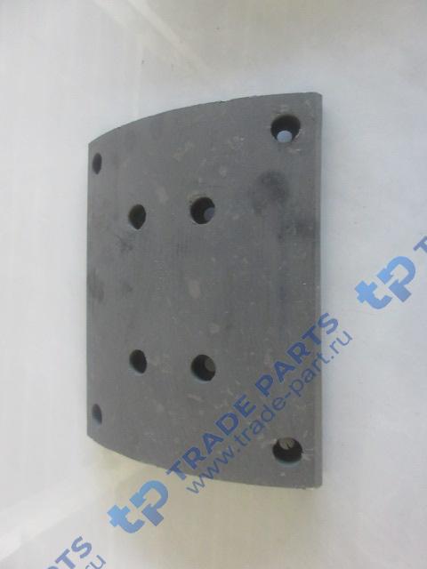 Реальная фотография накладка тормозная задняя 8 + 2 отв. под датчик  shaanxi x3000 нового образца