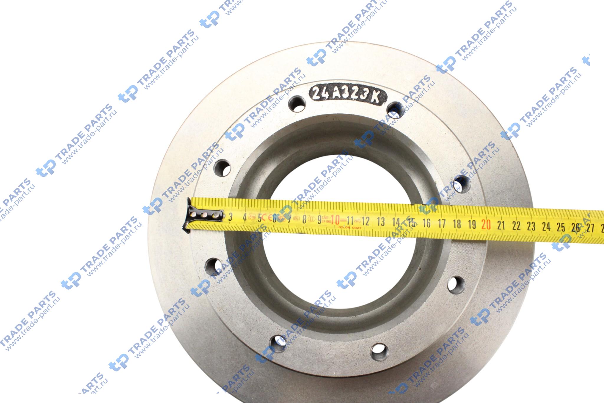 Реальная фотография диск тормозной передний atego 335*34*110.9/8*m12*1.5 пр-во турция