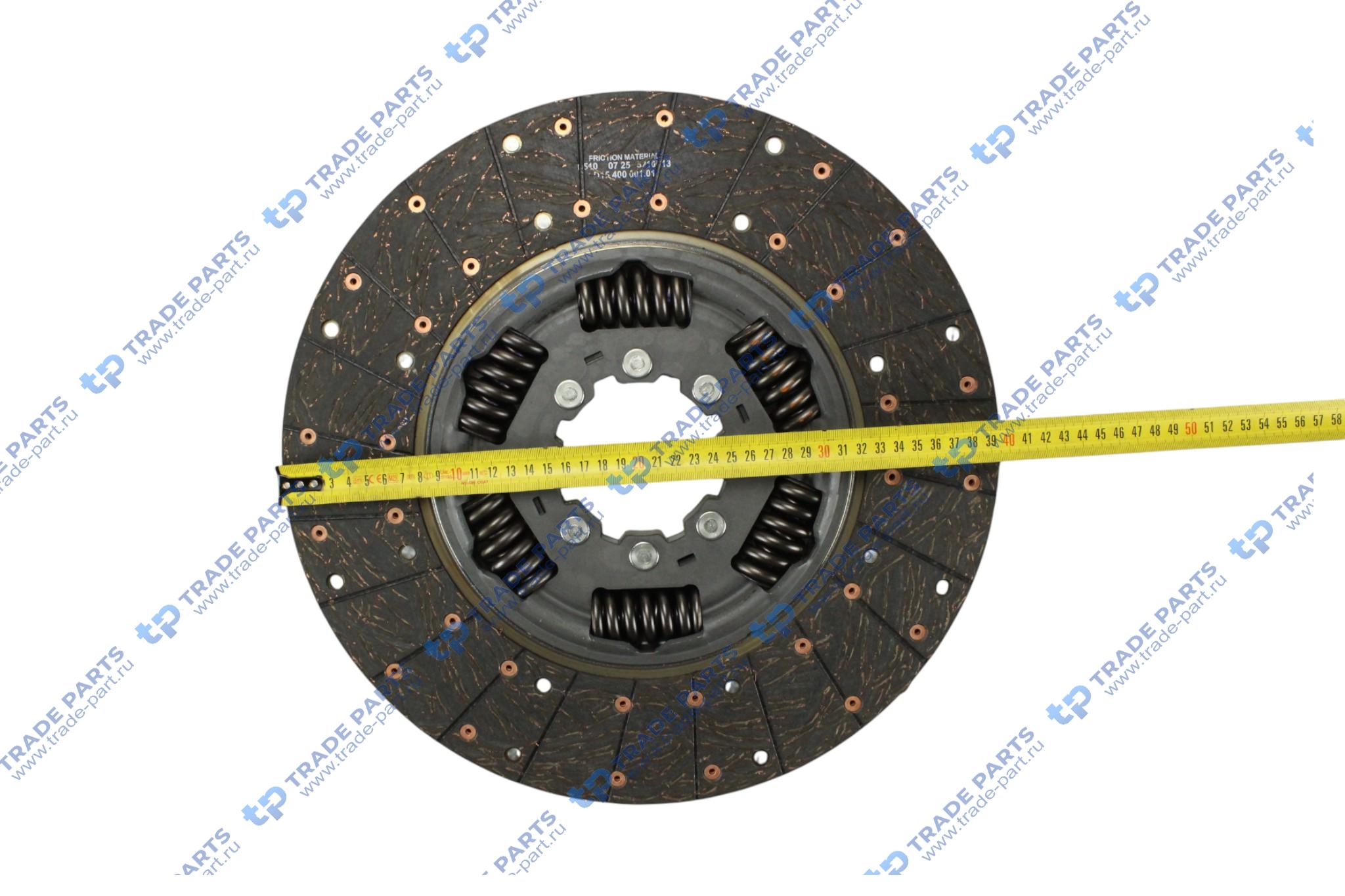 Реальная фотография диск сцепления без шлицов ford ecotorq 12,7 zf 16s2230 400 mm. twin disc