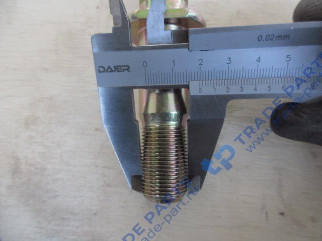 Реальная фотография шпилька колесная с гайкой м20*м22 длинна 124 мм 29070026891/29070015921 sdlg 968,975f,978 качество о