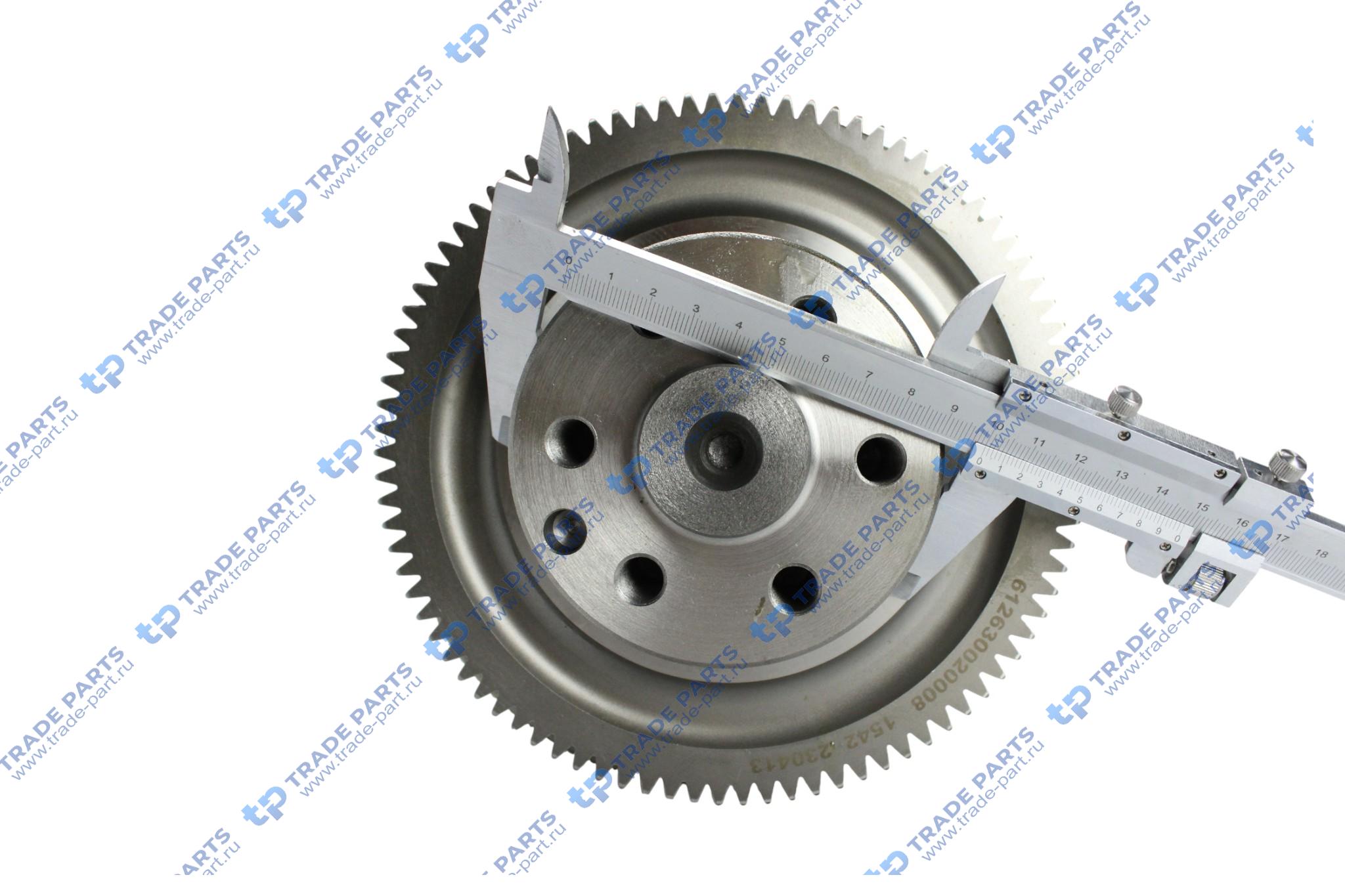 Реальная фотография коленвал в сборе wp12 huatai