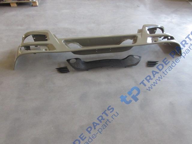 Реальная фотография бампер металл рестайлинг howo 2010-> под треугольные туманки