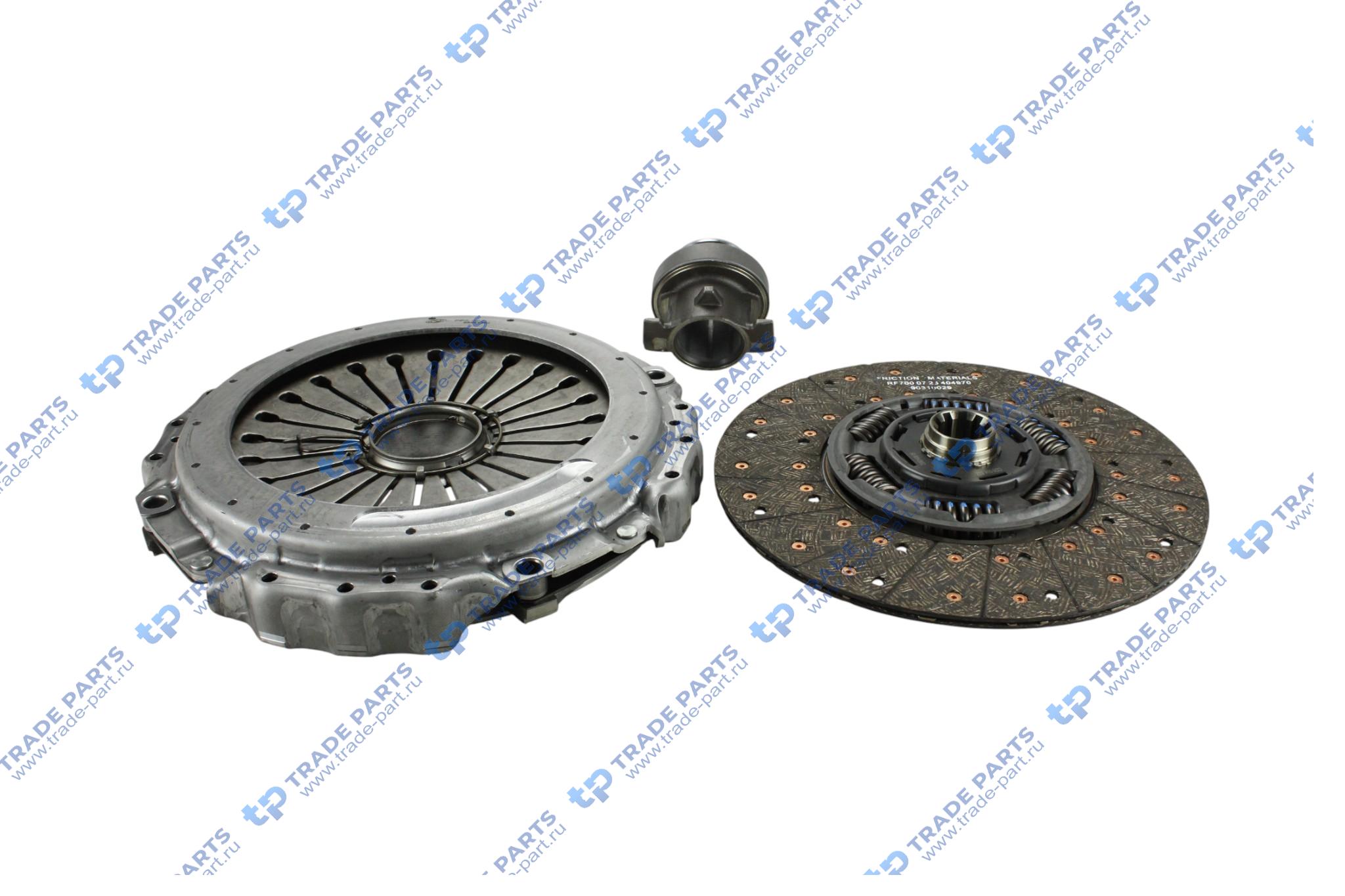 Реальная фотография комплект сцепления man tgs, tgx zf as-tronic amt 430 mm.