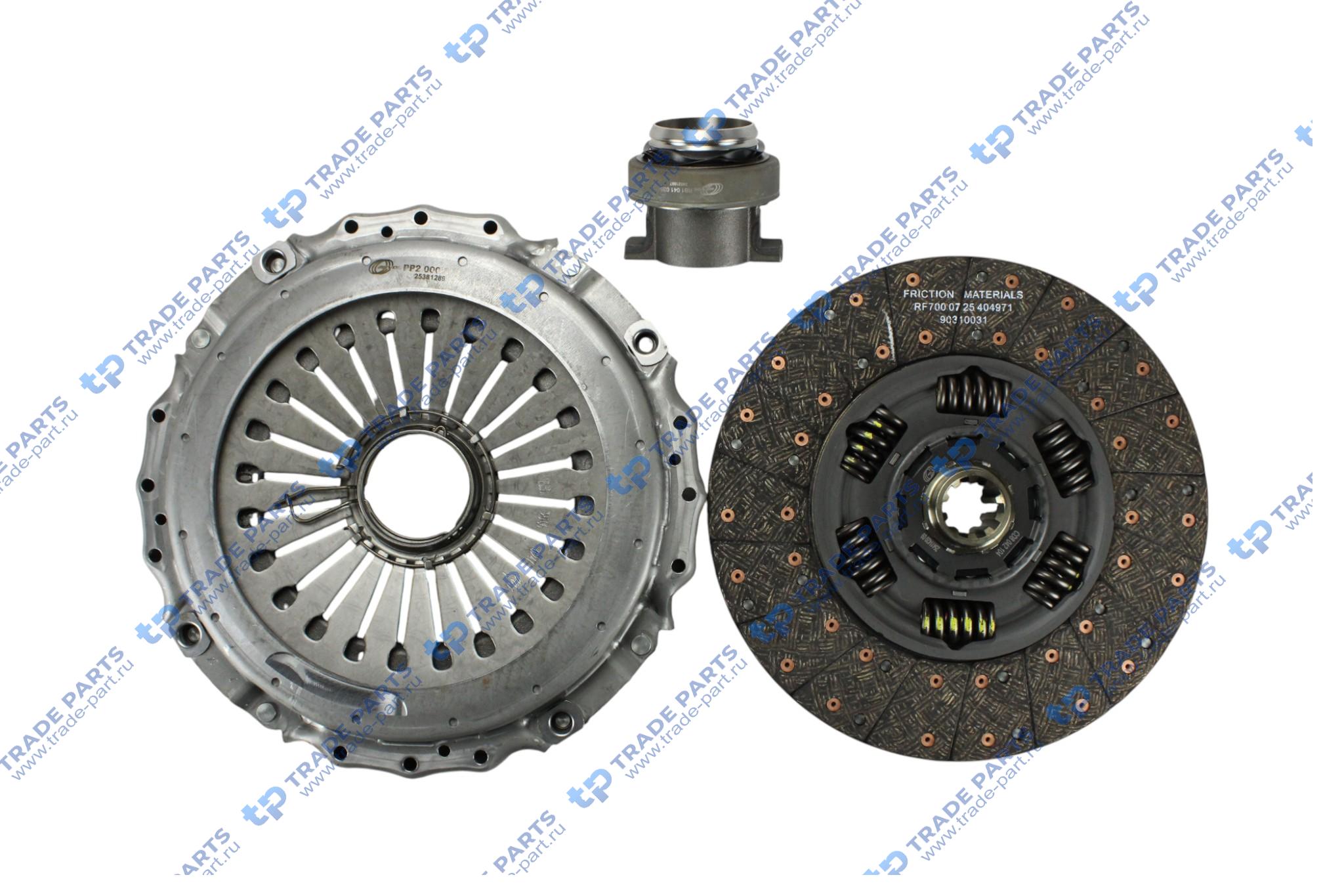 Реальная фотография комплект сцепления ford ecotorq 12,7 zf 16s2230 430 mm.