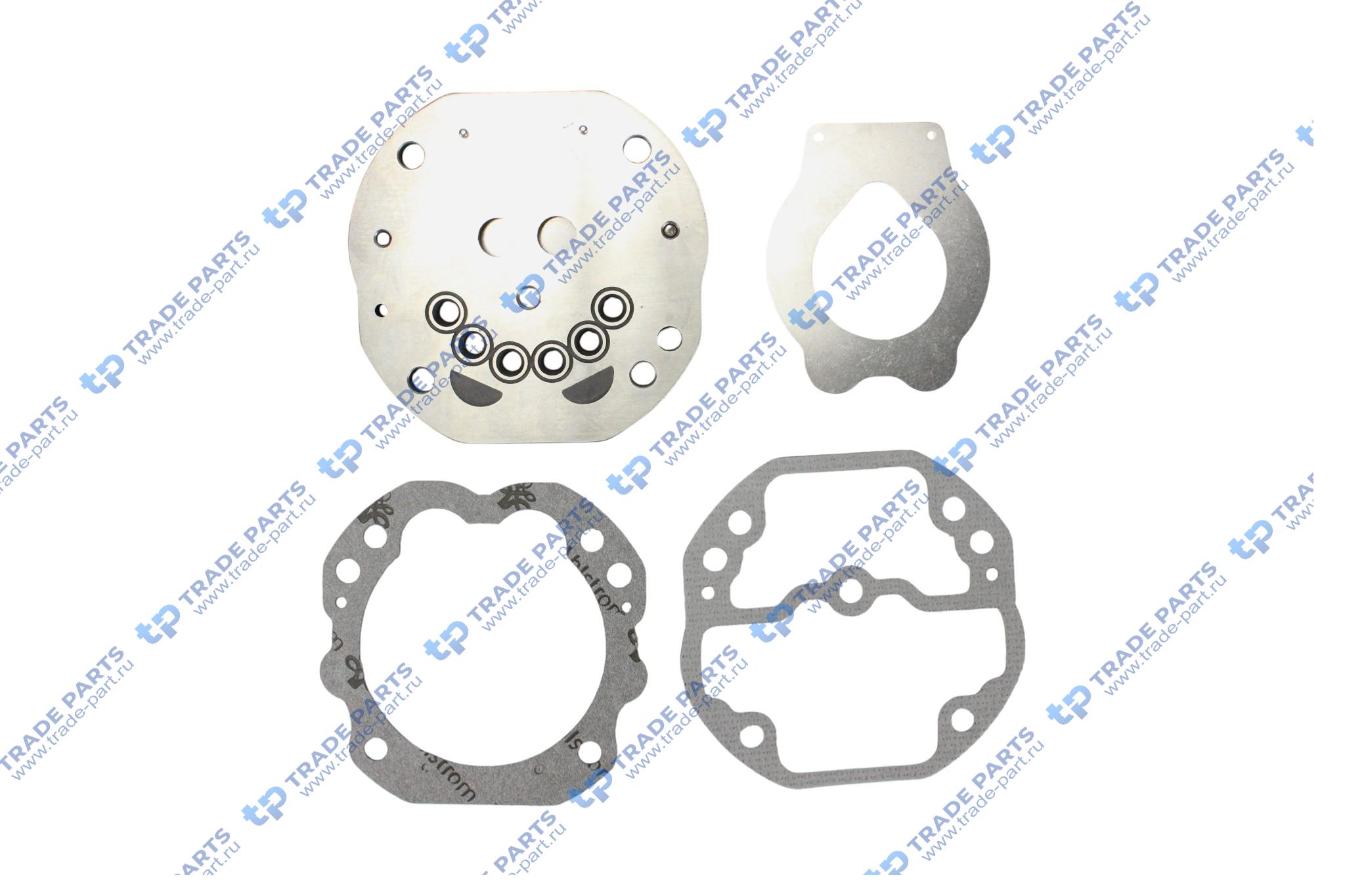 Реальная фотография ремкомплект компрессора (мкр)d90 плита с прокладками\mb дв.om422/423/403/402