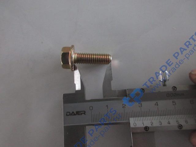 Реальная фотография болт форсунки охлаждения поршня в сборе с шайбой и кольцом двигателя deutz wp6g (01151569 + 01177981