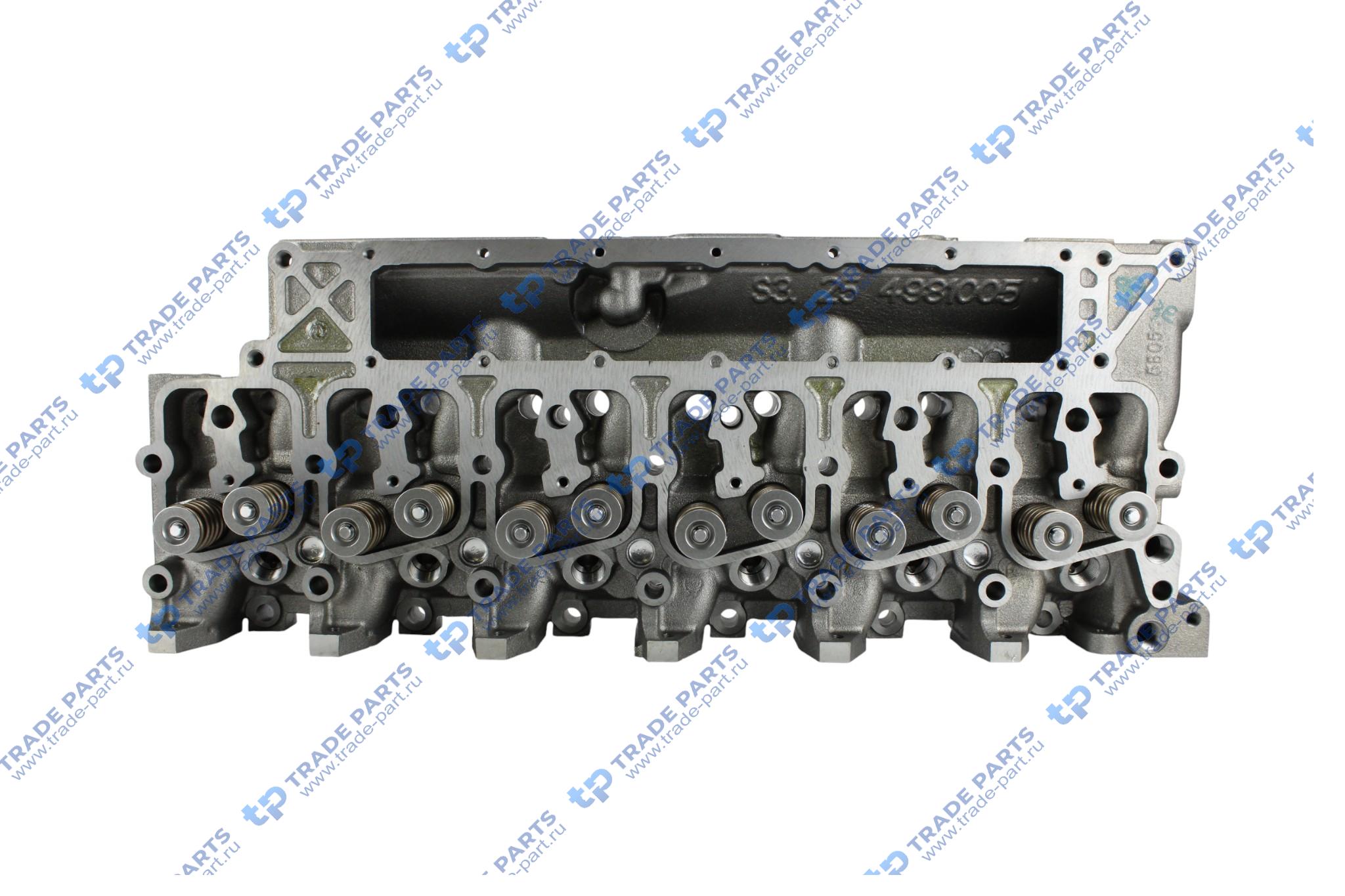 Реальная фотография головка блока цилиндра в сборе с клапанами 6bt  3966454 huatai