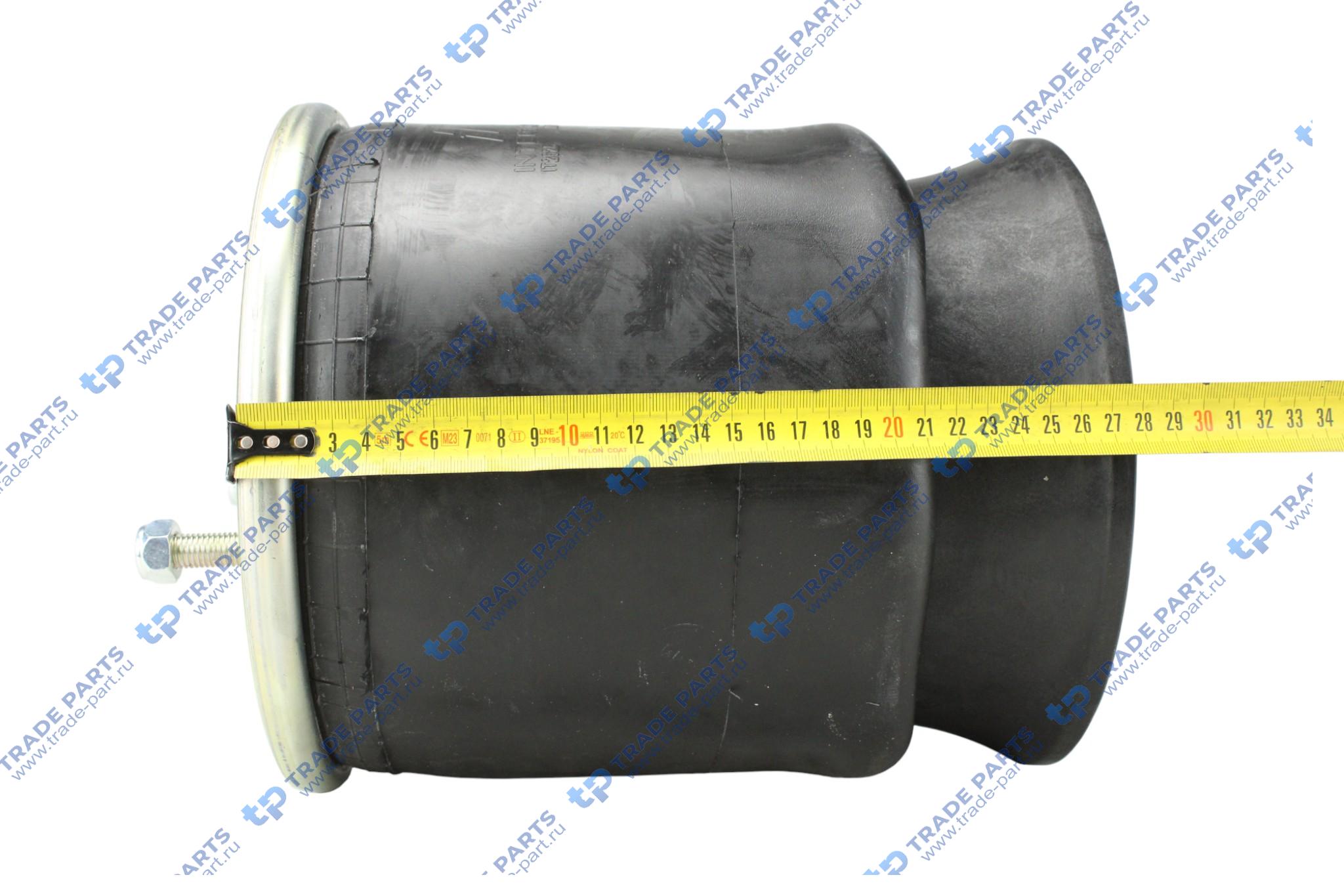 Реальная фотография пневмоподушка с пластиковым стаканом (высота стакана - 220мм) saf