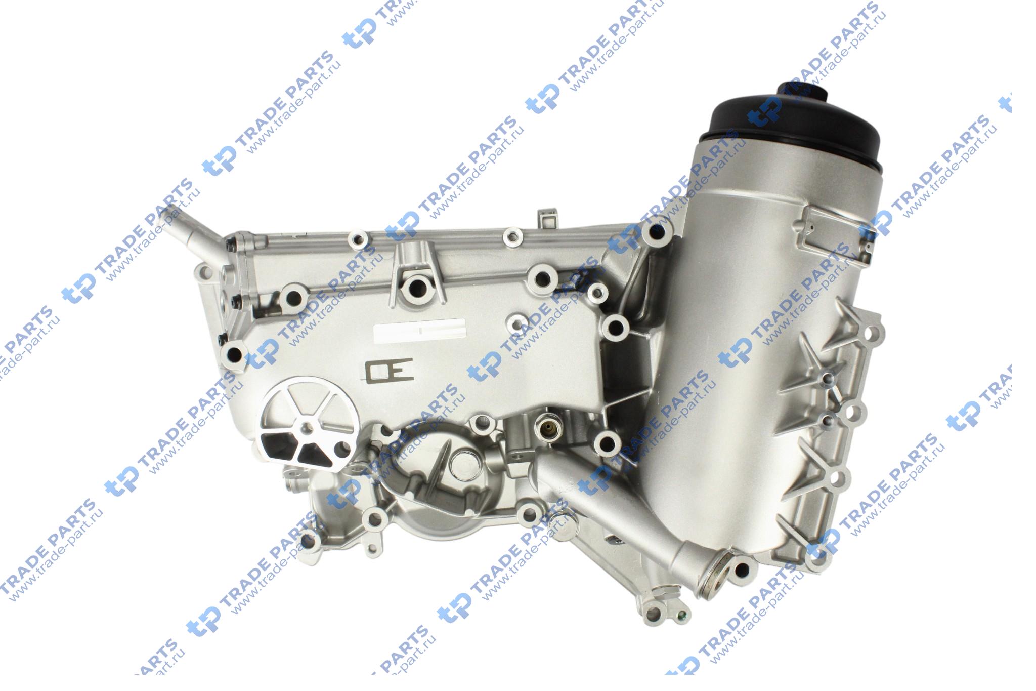 Реальная фотография корпус масляного радиатора mb om 501/502 la