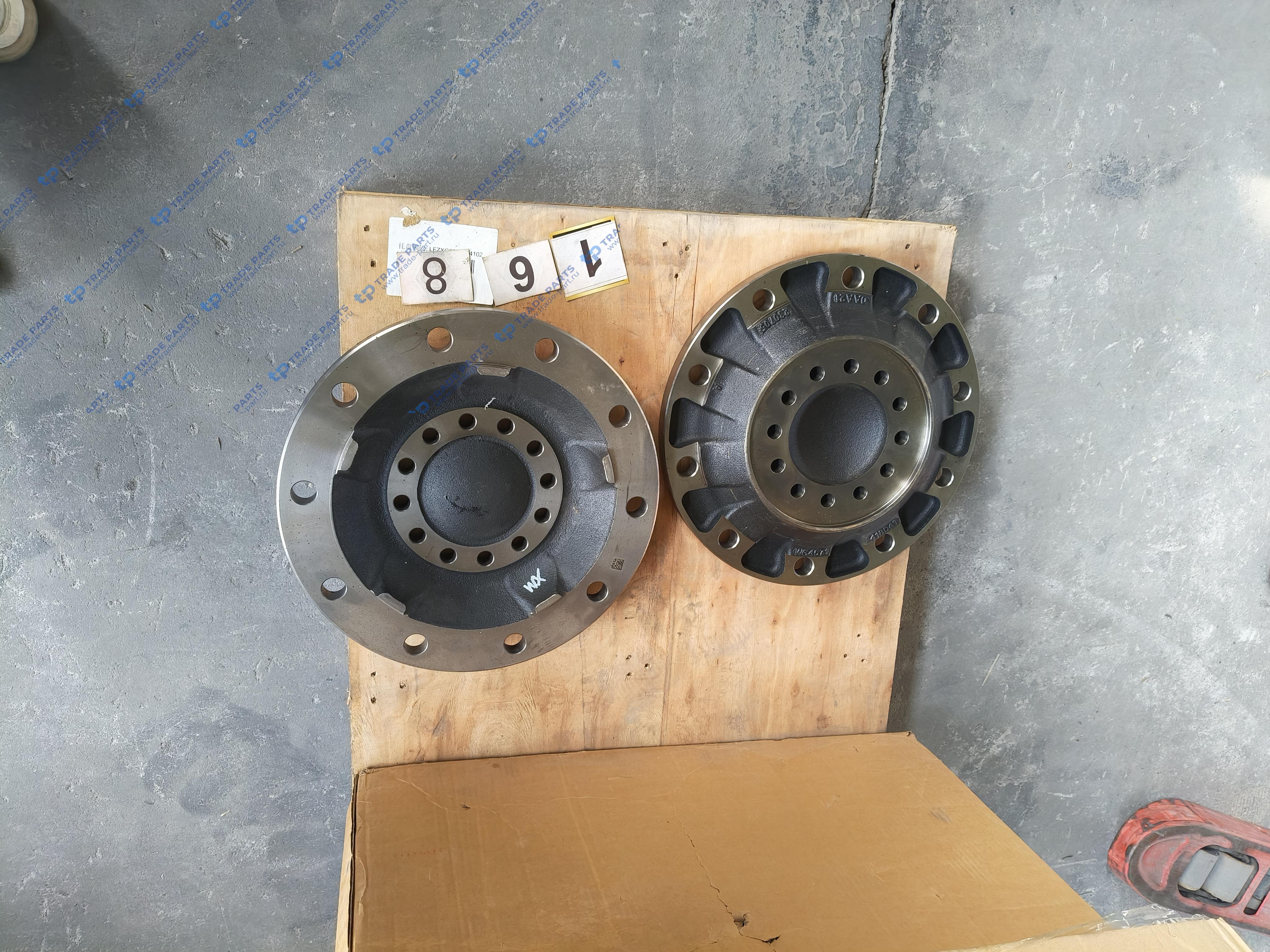 Реальная фотография фланец передней ступицы для грузовиков sitrak c7h (без шпилек, мост vpd71ds, дисковые тормоза) howo