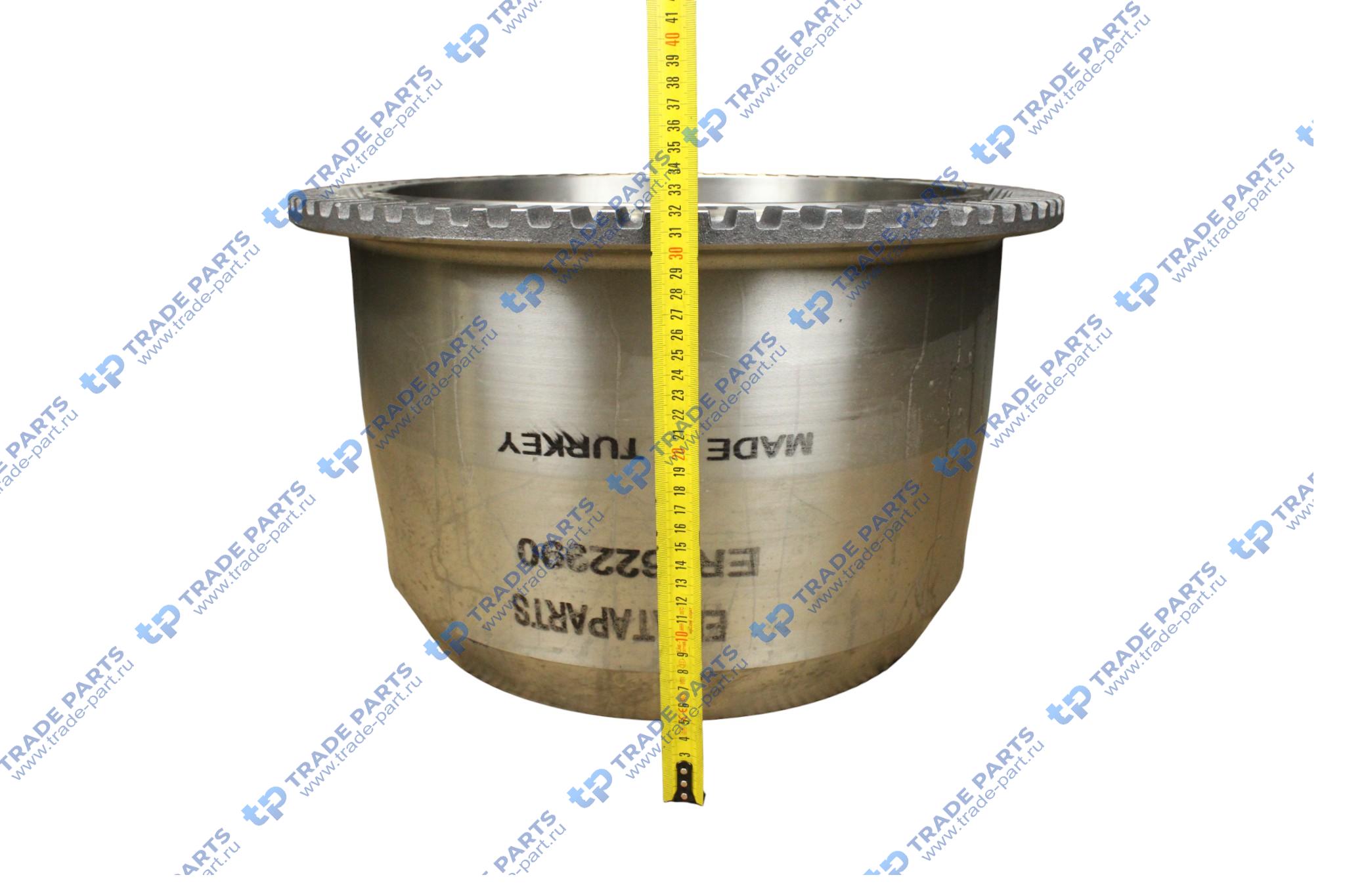 Реальная фотография барабан тормозной scania 413х254 413x254/265 h320 d295/335 n10x23.5 пр-во турция