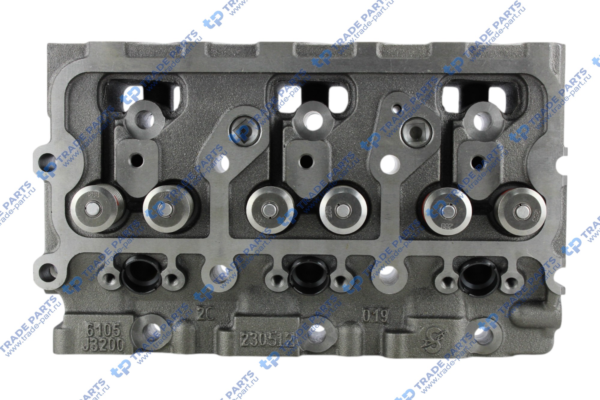 Головка блока передняя B3200-1003015A (с клапанами) турбовый