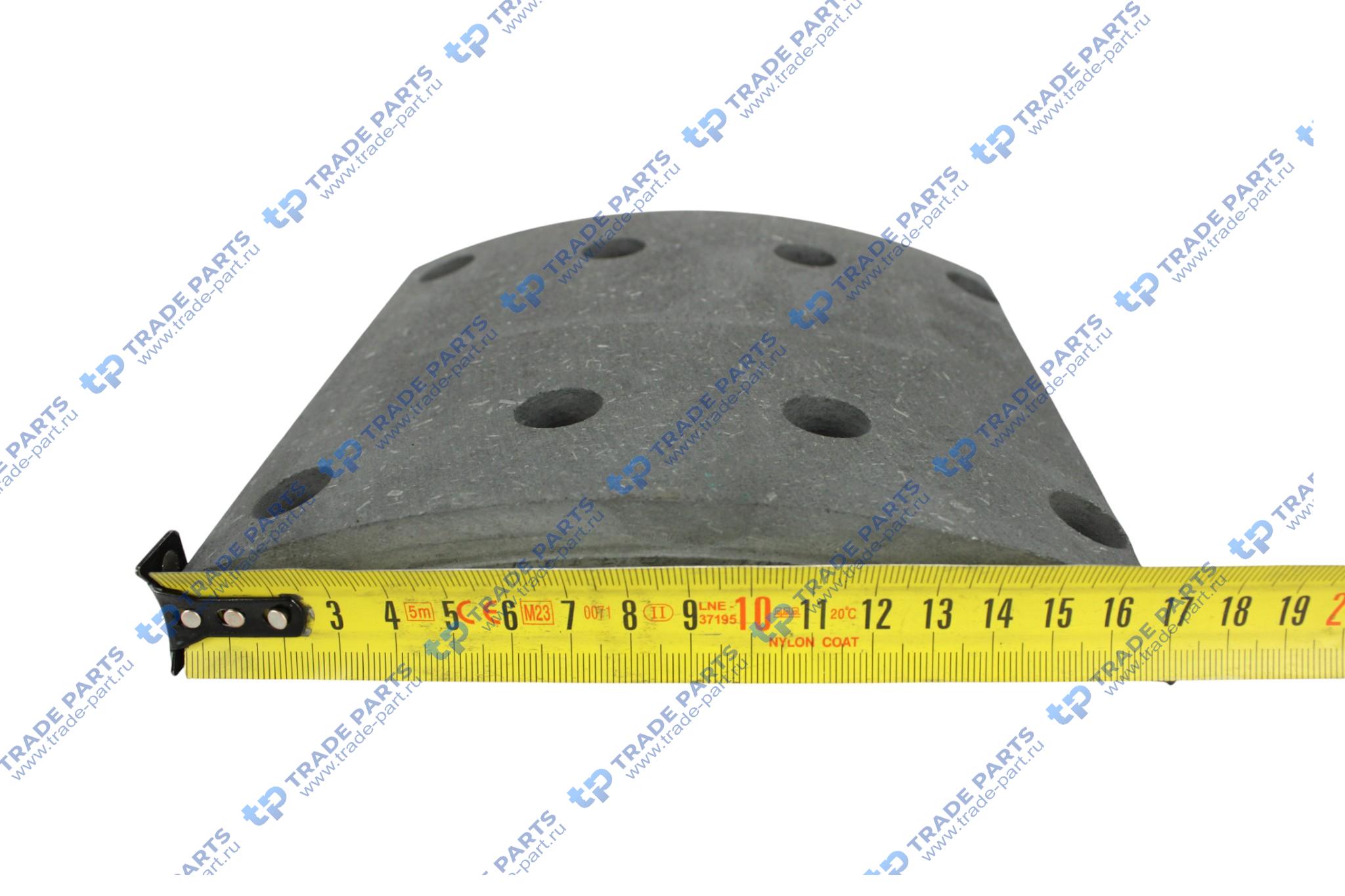 Реальная фотография накладка тормозная передняя 234*163*8.1/17 190*163*14.6/17 (8+10 отверстий) f2000,f3000 huatai