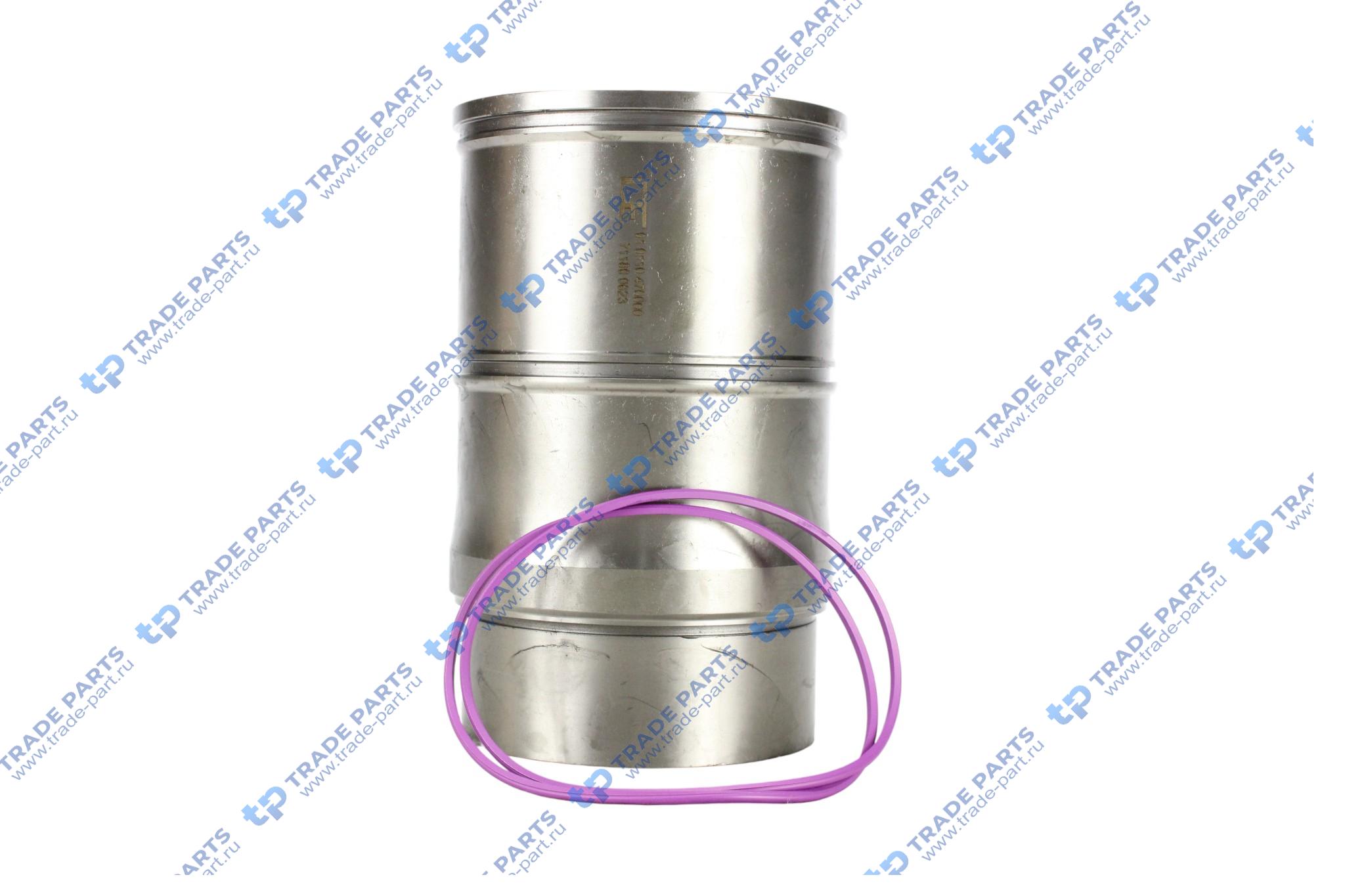 Реальная фотография гильза цилиндра a=135 c=150 l=237 h+f=7 (с упл. кольцами) mb om 470 la с огнеупорным кольцом