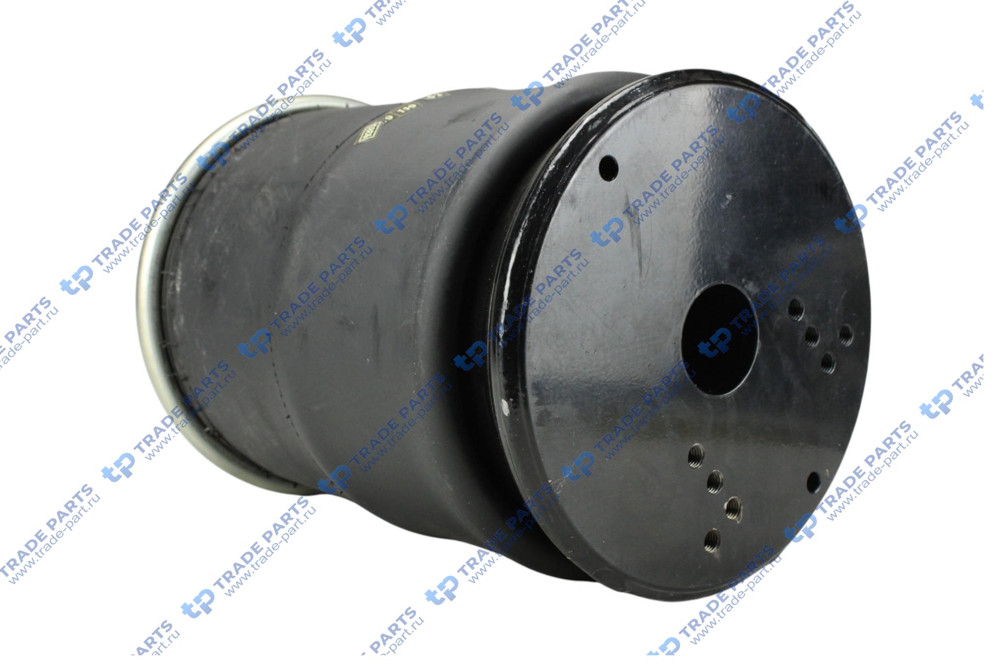 Реальная фотография пневморессора со стаканом (металл) 1 шп.-штуц.-m16/м22 с кронштейном