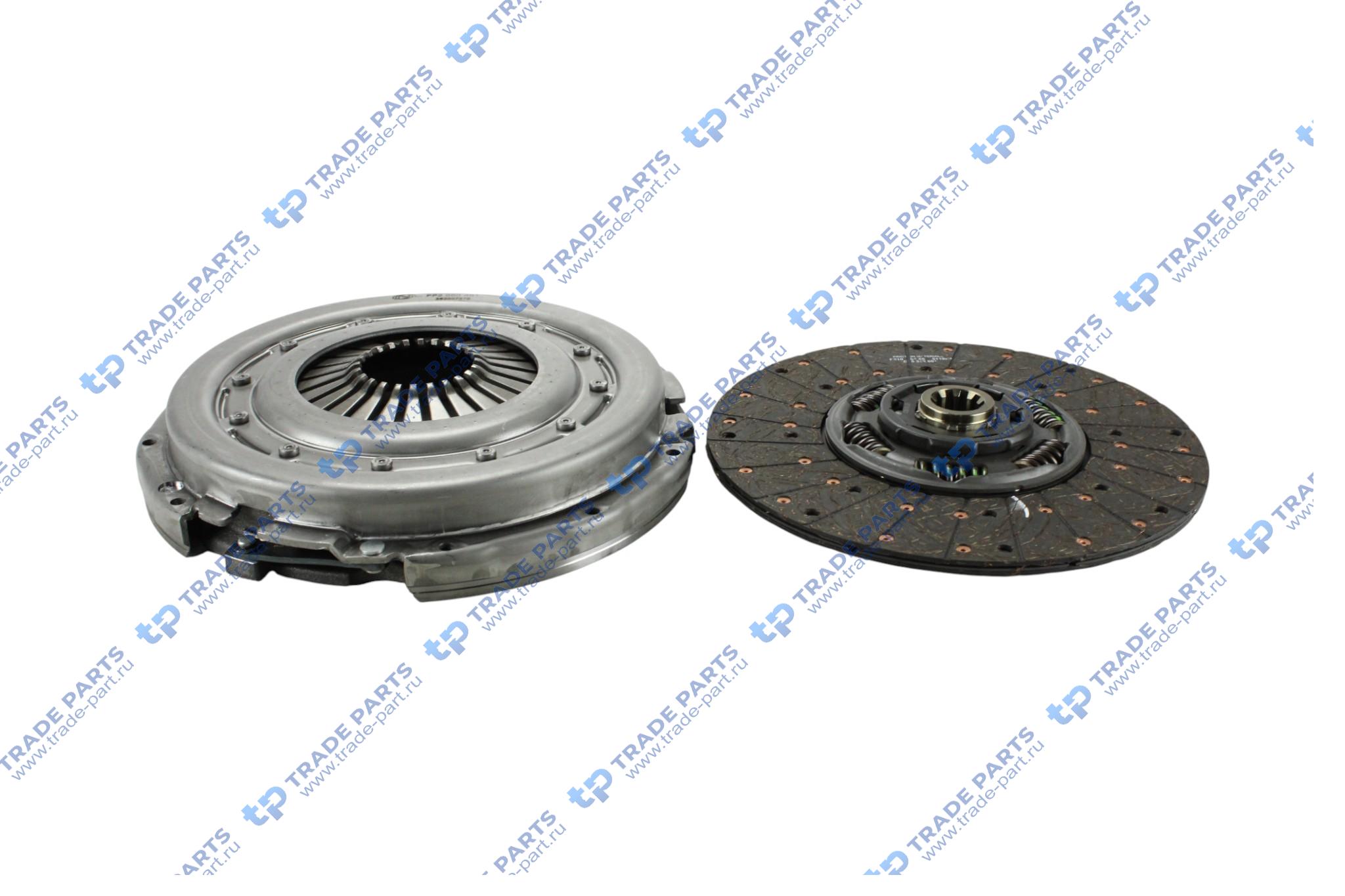 Реальная фотография комплект сцепления без выжимного man tgl d0834lfl zf 6s-850, zf 6as-850 362mm.