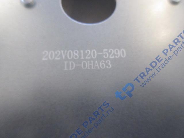 Реальная фотография тепловой экран 1-3-ий цилиндр выпускного коллектора sitrak mc11/mc13