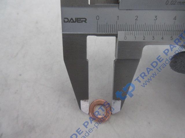 Реальная фотография шайба медная под форсунку faw