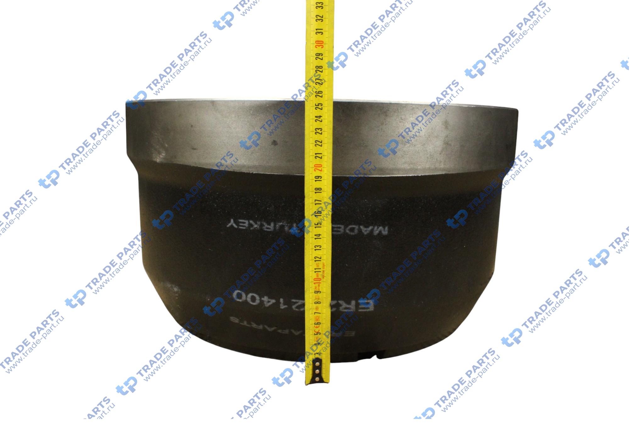 Реальная фотография барабан тормозной iveco eurotrakker передний 410x190 h=257 d=285/335м пр-во турция